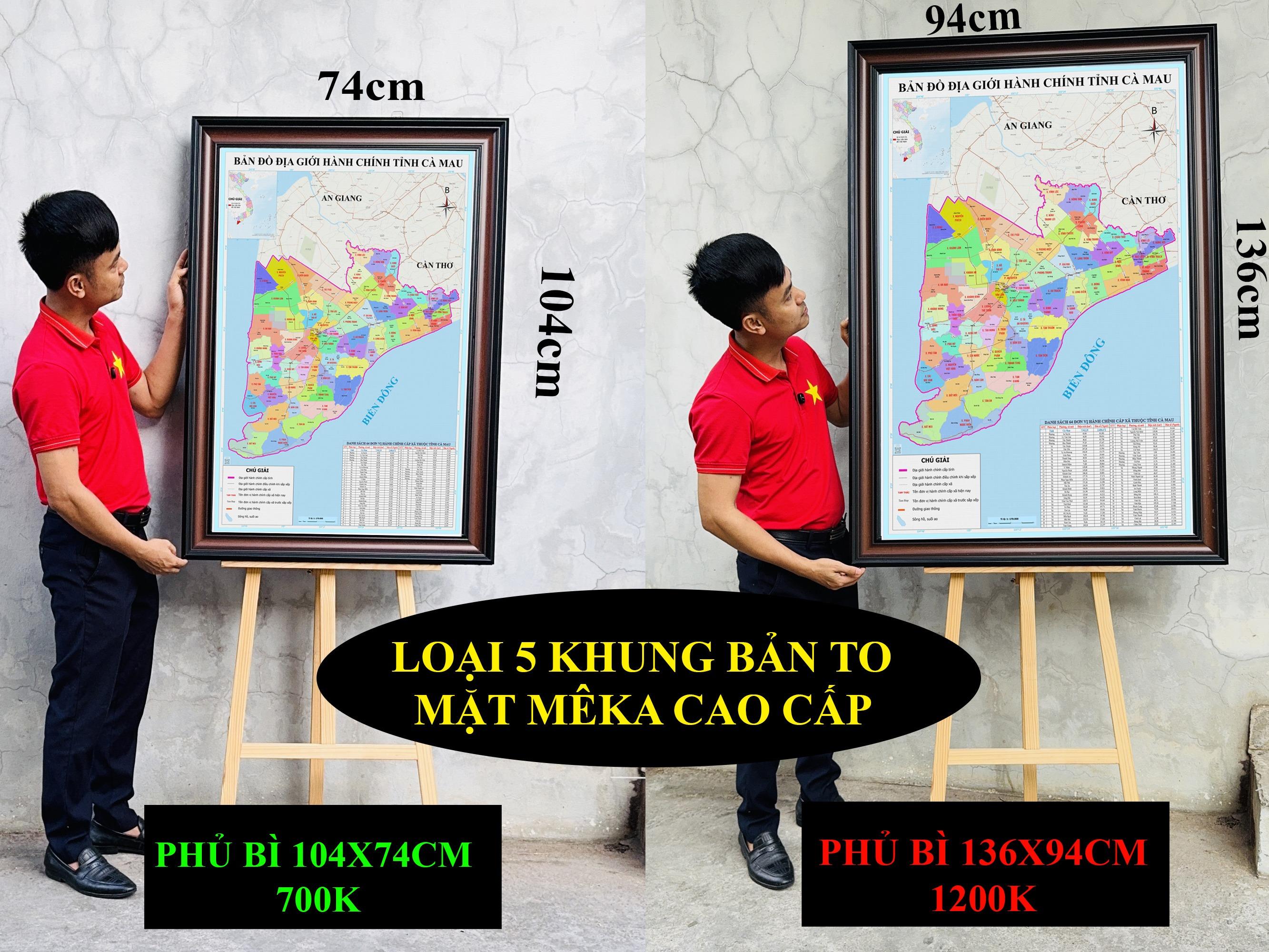 Bản Đồ Cà Mau (Bạc Liêu và Cà Mau) cập nhật 2026 có cả tên xã phường mới và cũ chi tiết
