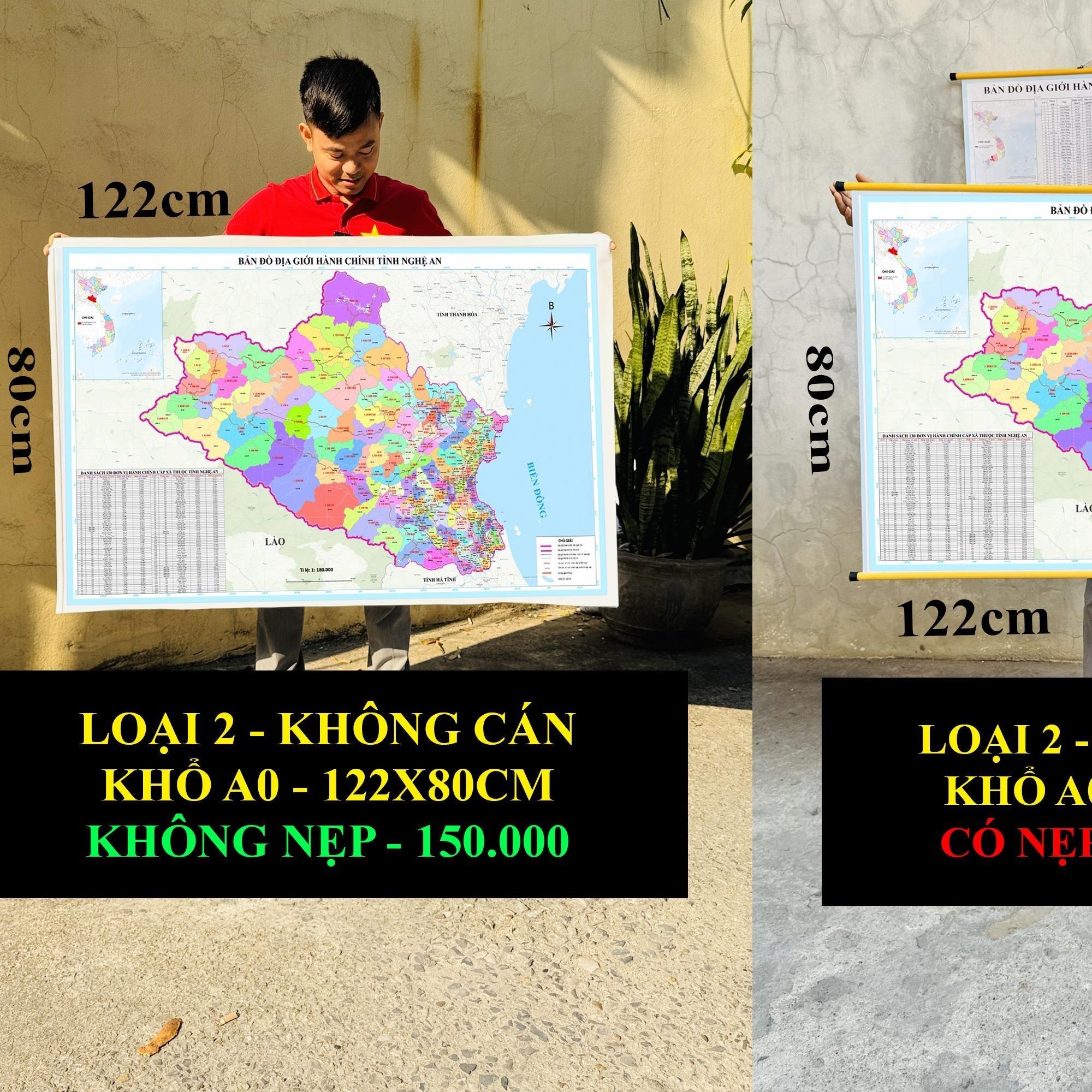Bản Đồ Nghệ An cập nhật 2026 có cả tên xã phường mới và cũ chi tiết