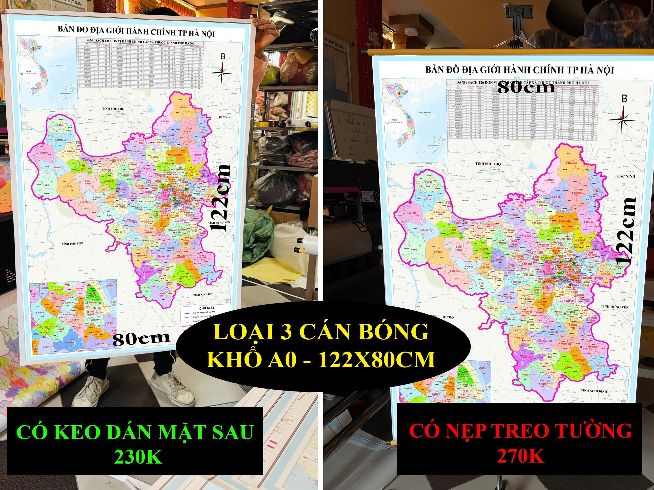 Bản Đồ TP Hà Nội cập nhật 2026 có cả tên xã phường mới và cũ chi tiết
