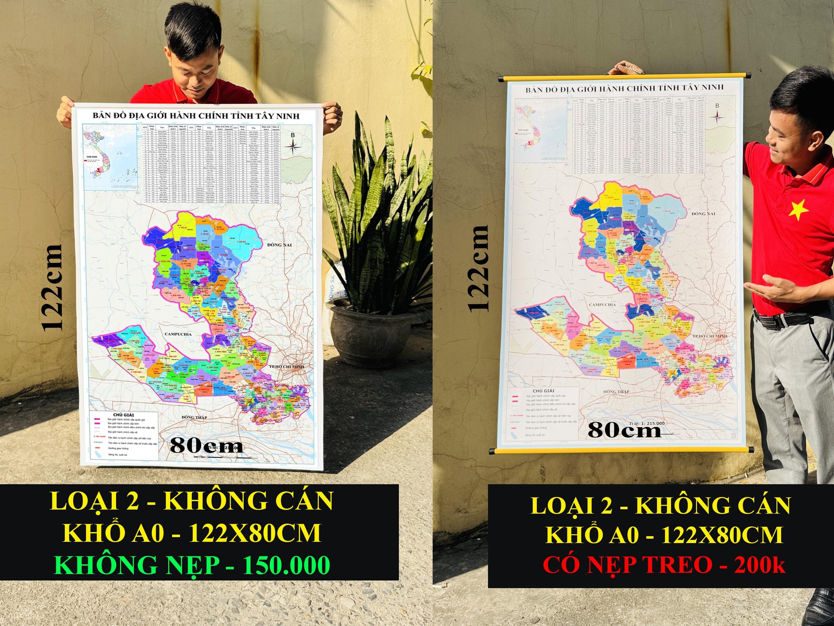 Bản Đồ Tây Ninh (Tây Ninh và Long An) cập nhật 2026 có cả tên xã phường mới và cũ chi tiết