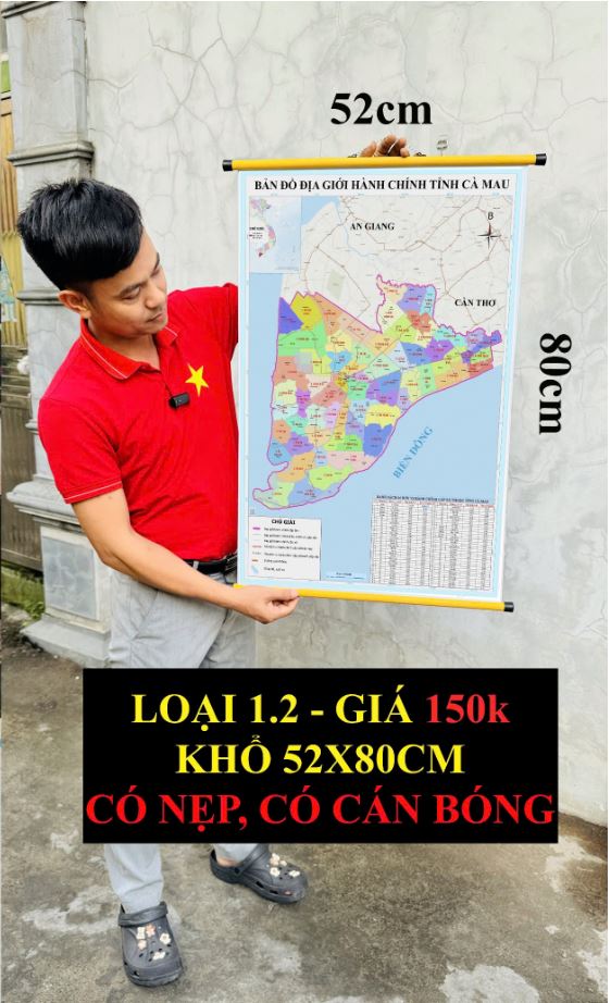 Bản Đồ Cà Mau (Bạc Liêu và Cà Mau) cập nhật 2026 có cả tên xã phường mới và cũ chi tiết