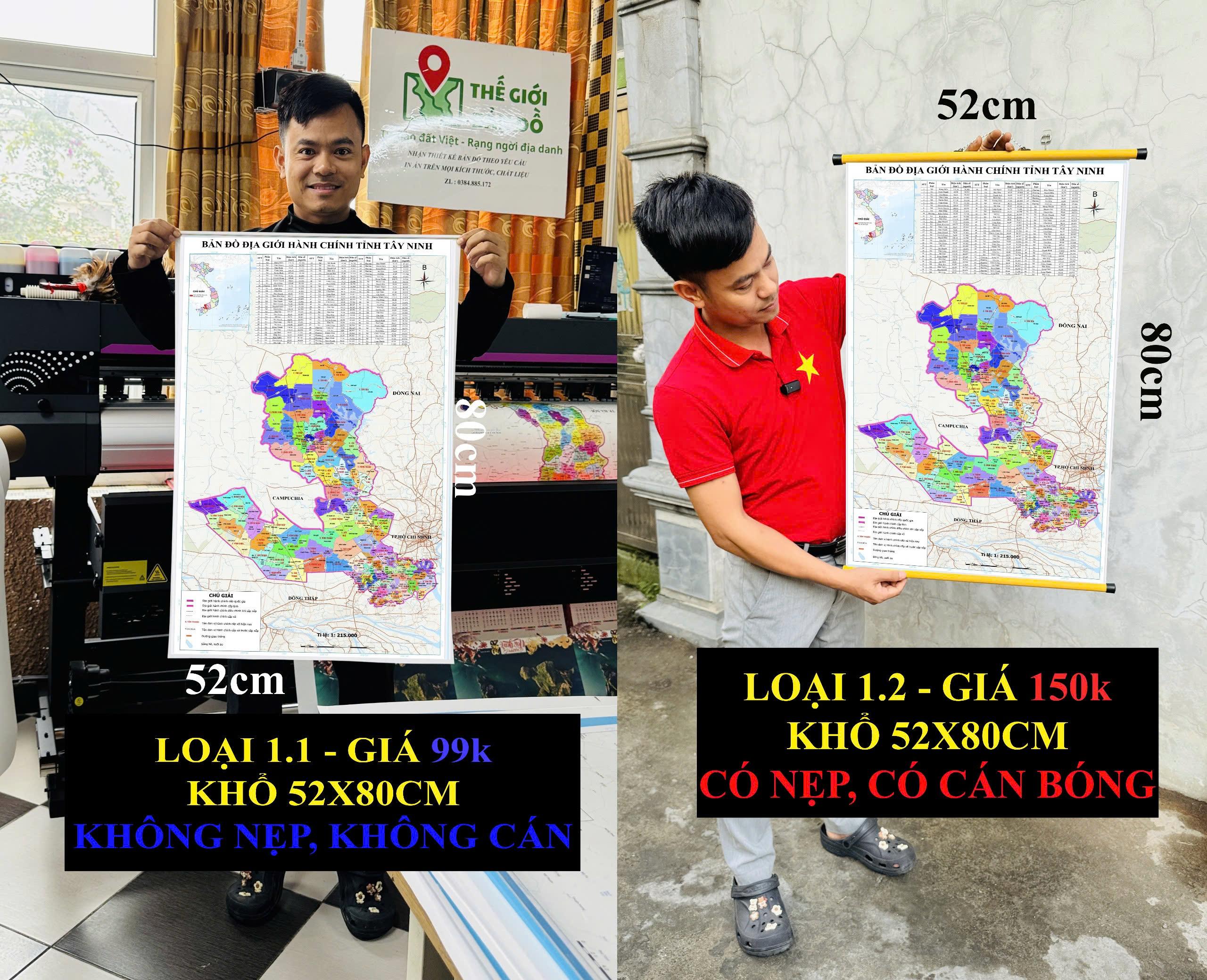 Bản Đồ Tây Ninh (Tây Ninh và Long An) cập nhật 2026 có cả tên xã phường mới và cũ chi tiết
