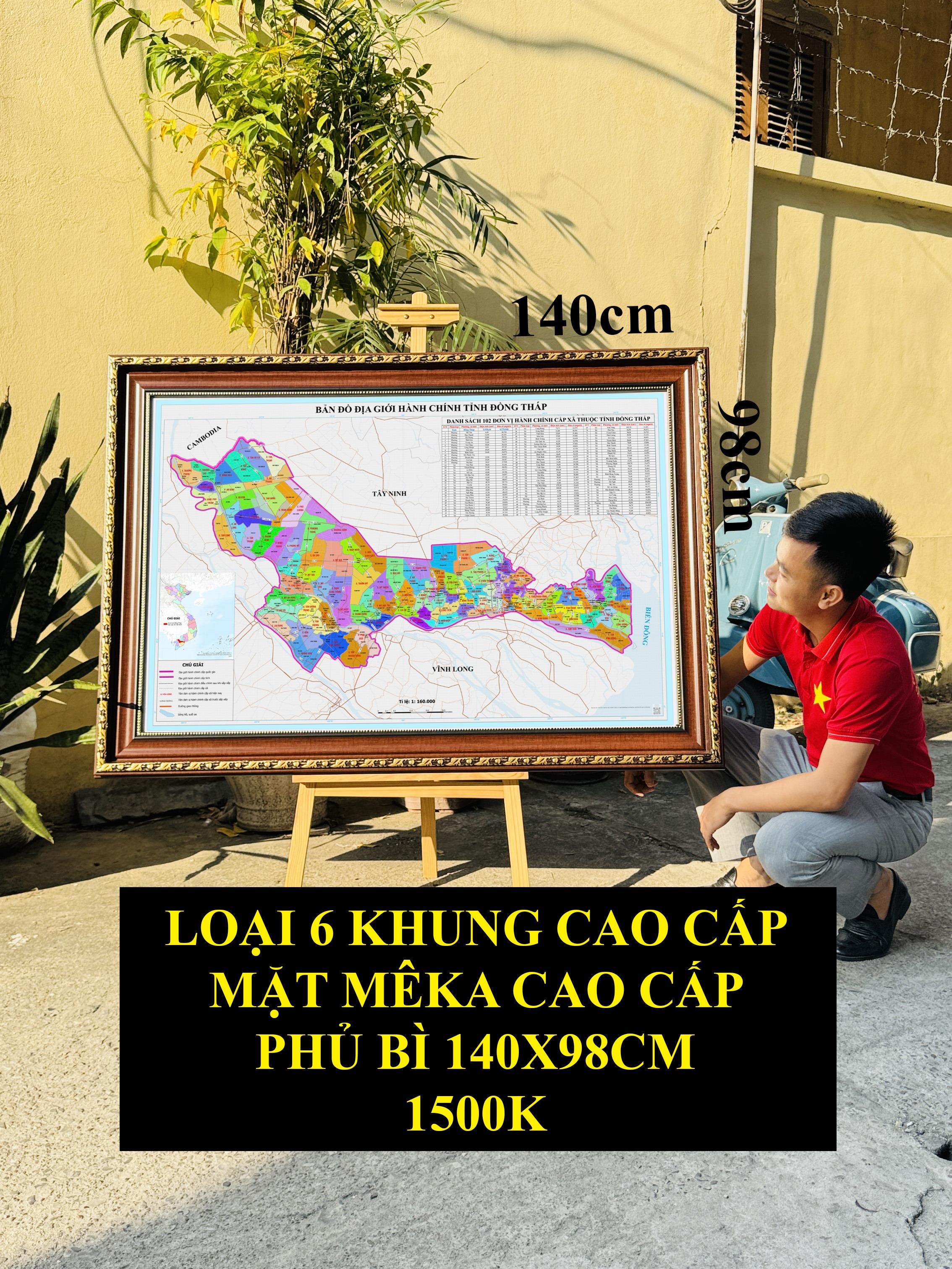 Bản Đồ Đồng Tháp (Tiền Giang và Đồng Tháp) cập nhật 2026 có cả tên xã phường mới và cũ chi tiết
