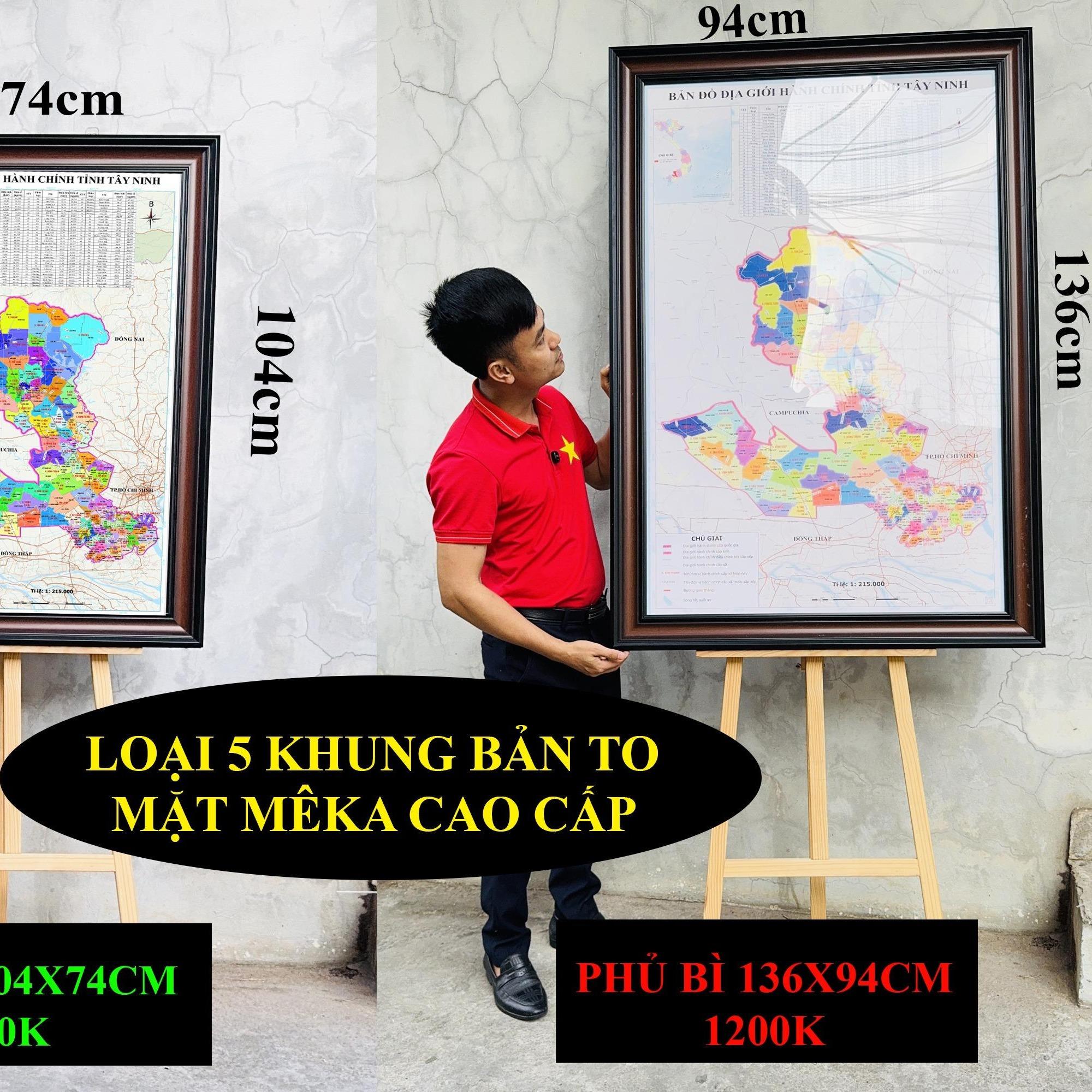 Bản Đồ Tây Ninh (Tây Ninh và Long An) cập nhật 2026 có cả tên xã phường mới và cũ chi tiết