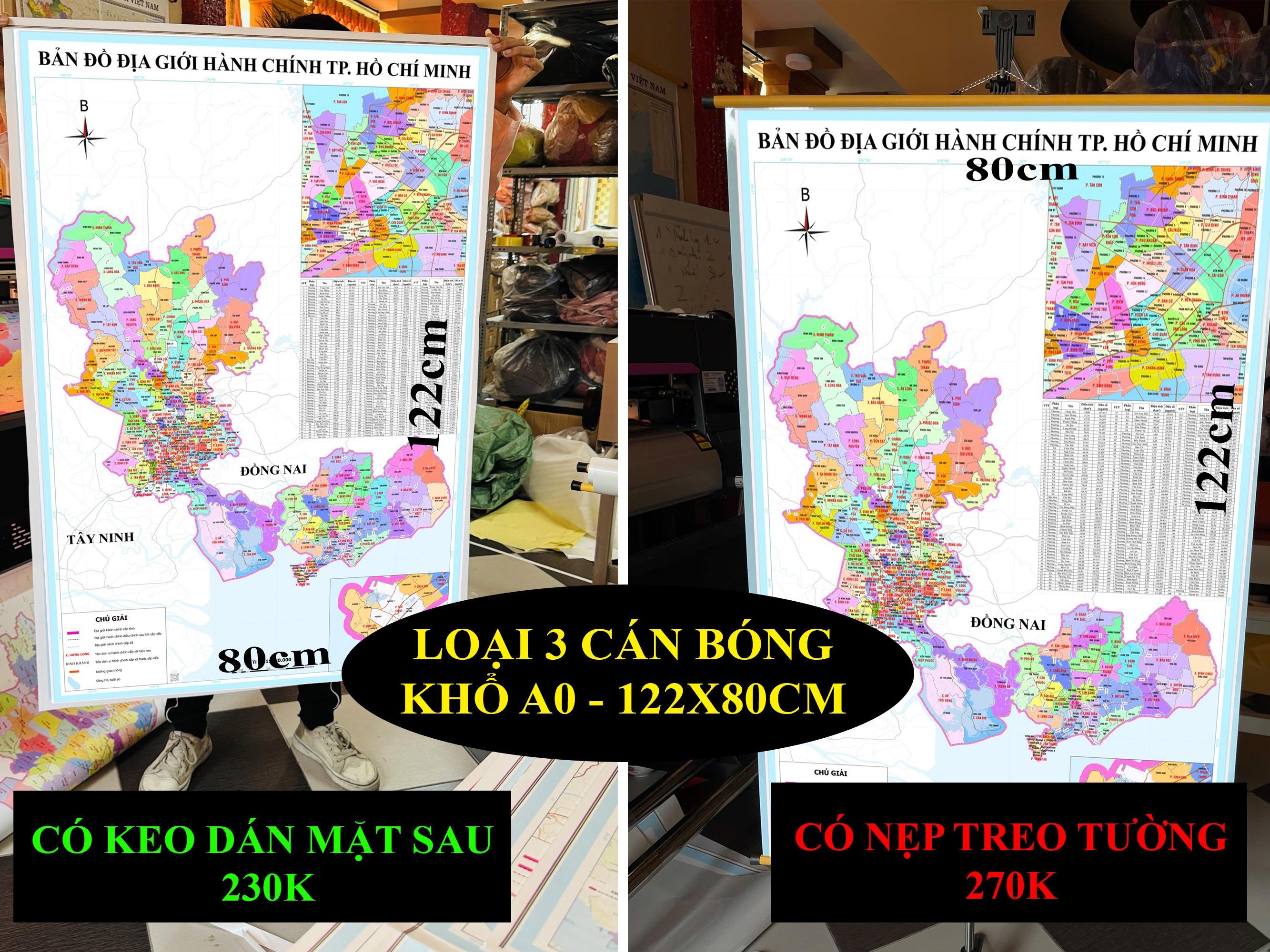 Bản Đồ TP Hồ Chí Minh (Bà Rịa - Vũng Tàu, Bình Dương và TP HCM) cập nhật 2026