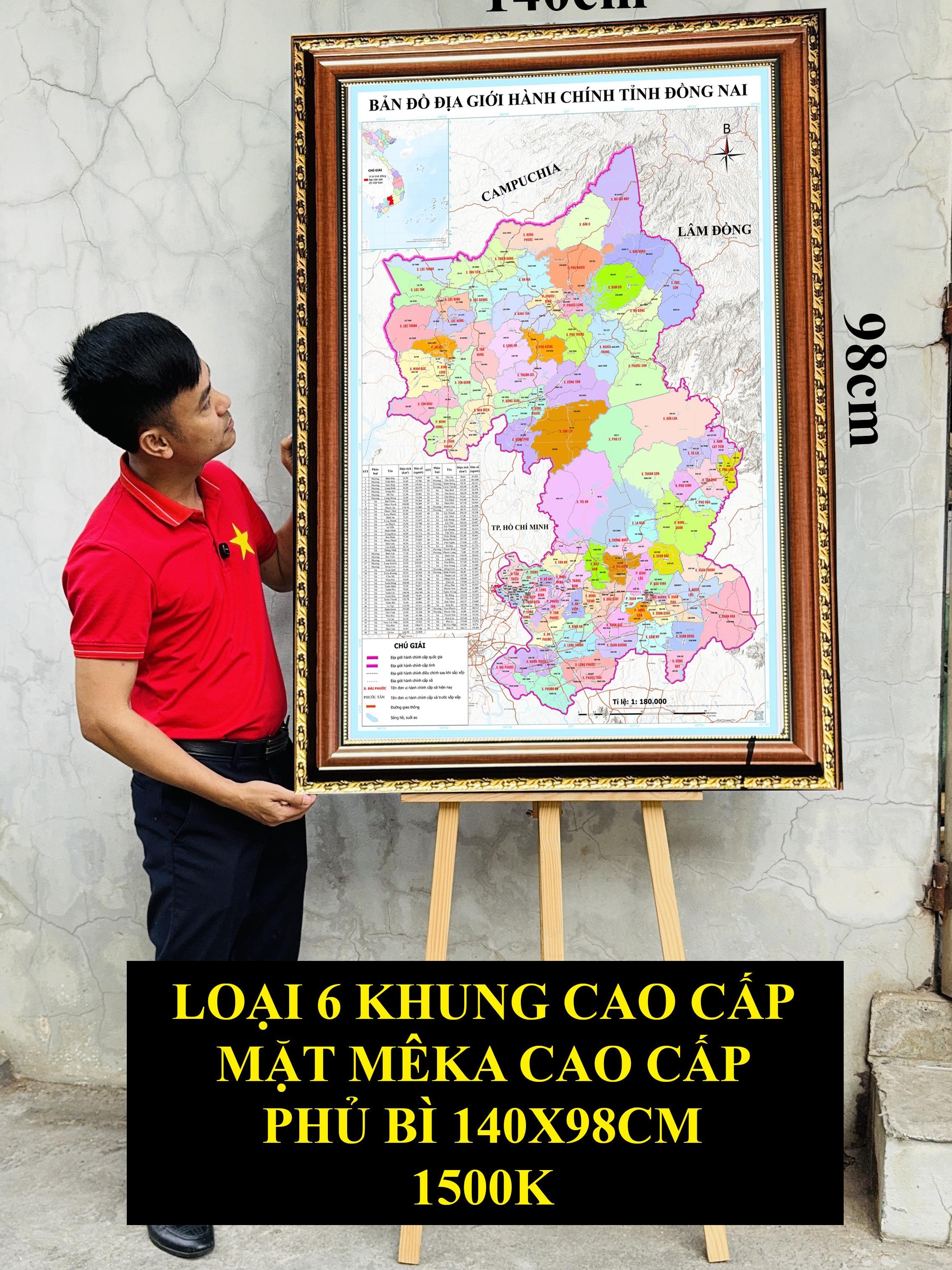 Bản Đồ Đồng Nai (Bình Phước và Đồng Nai) cập nhật 2026 có cả tên xã phường mới và cũ chi tiết