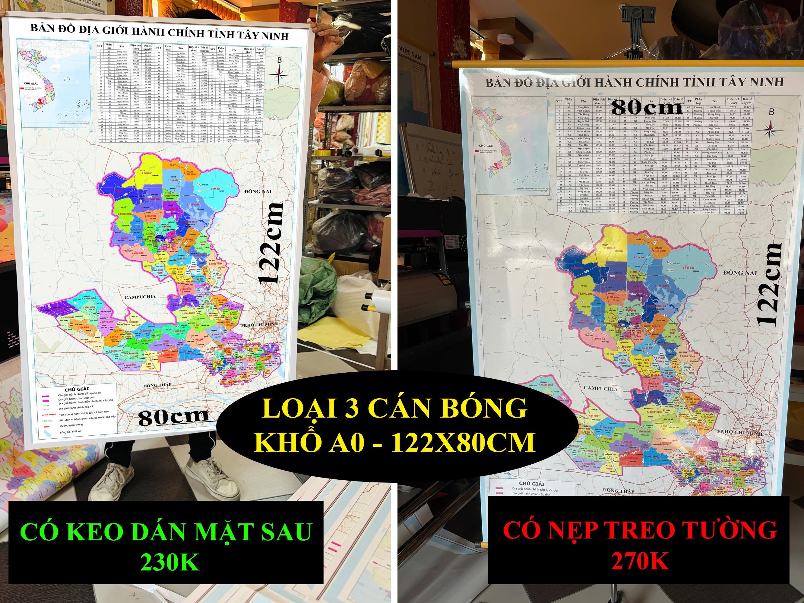 Bản Đồ Tây Ninh (Tây Ninh và Long An) cập nhật 2026 có cả tên xã phường mới và cũ chi tiết