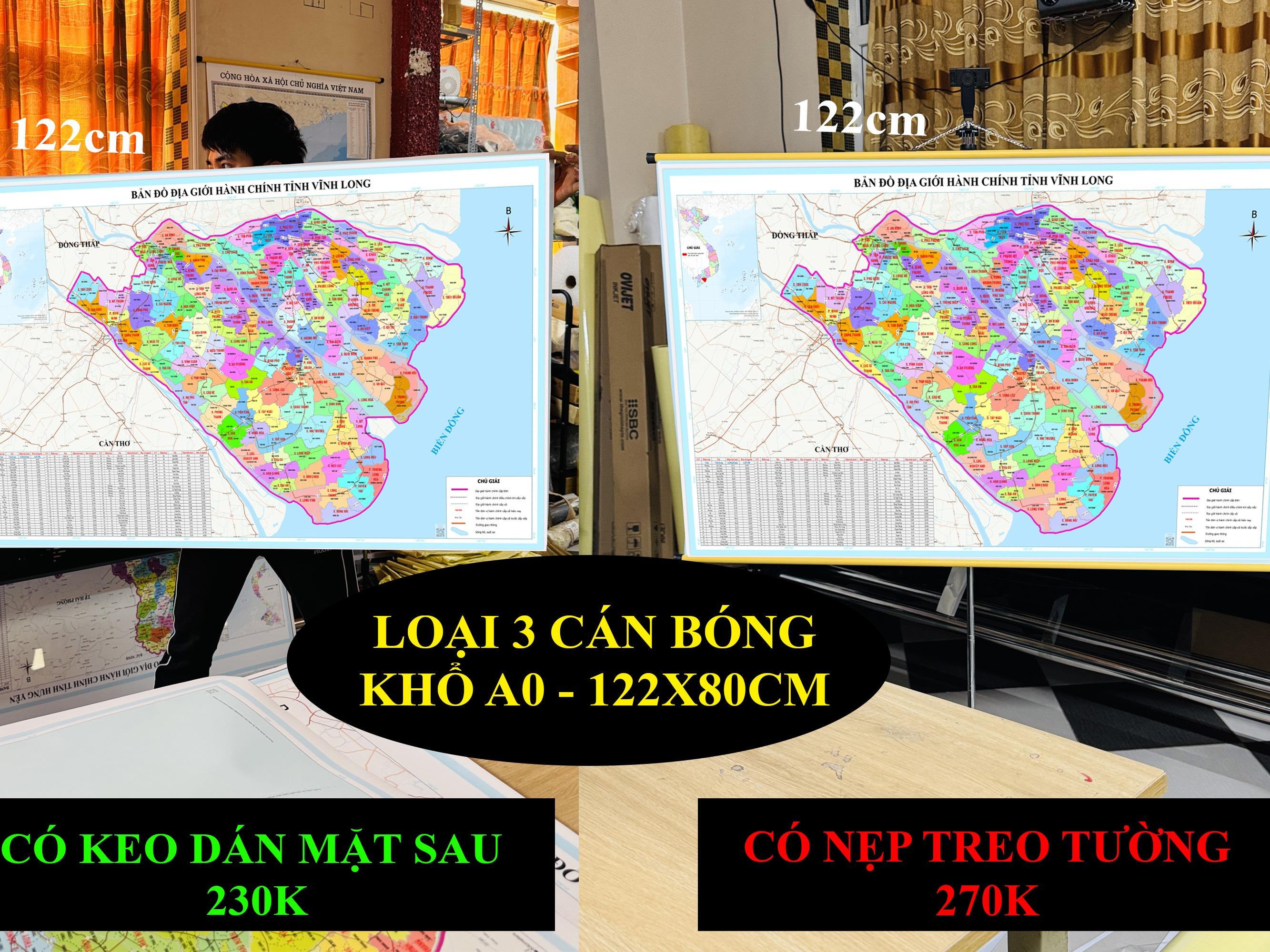 Bản Đồ Vĩnh Long (Bến Tre, Vĩnh Long và Trà Vinh) cập nhật 2026 có cả tên xã phường mới và cũ chi tiết