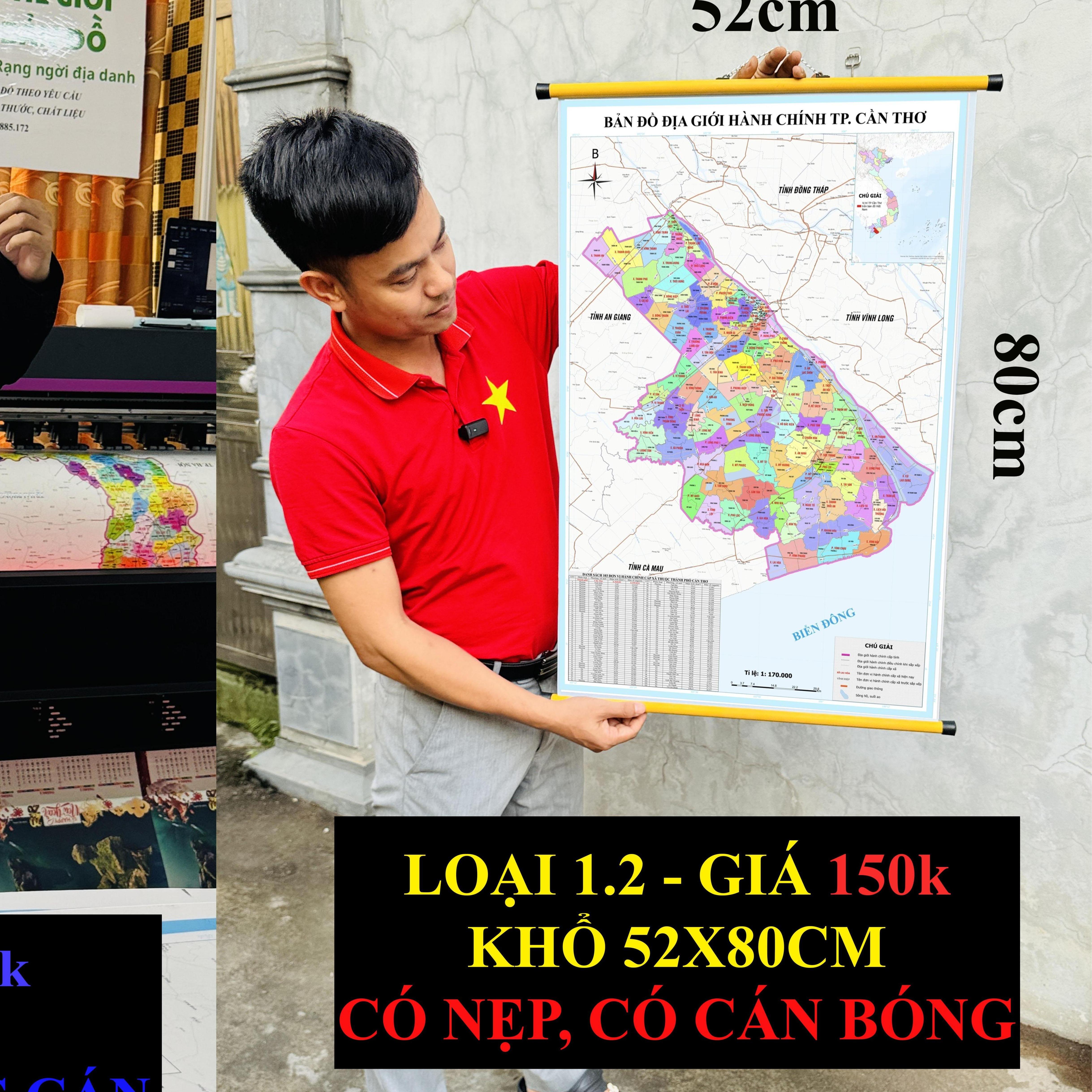 Bản Đồ TP Cần Thơ (Sóc Trăng, Hậu Giang và TP Cần Thơ) cập nhật 2026 có cả tên xã phường mới và cũ chi tiết