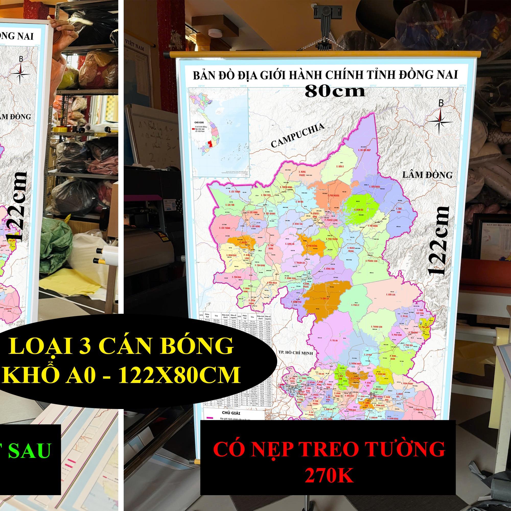 Bản Đồ Đồng Nai (Bình Phước và Đồng Nai) cập nhật 2026 có cả tên xã phường mới và cũ chi tiết