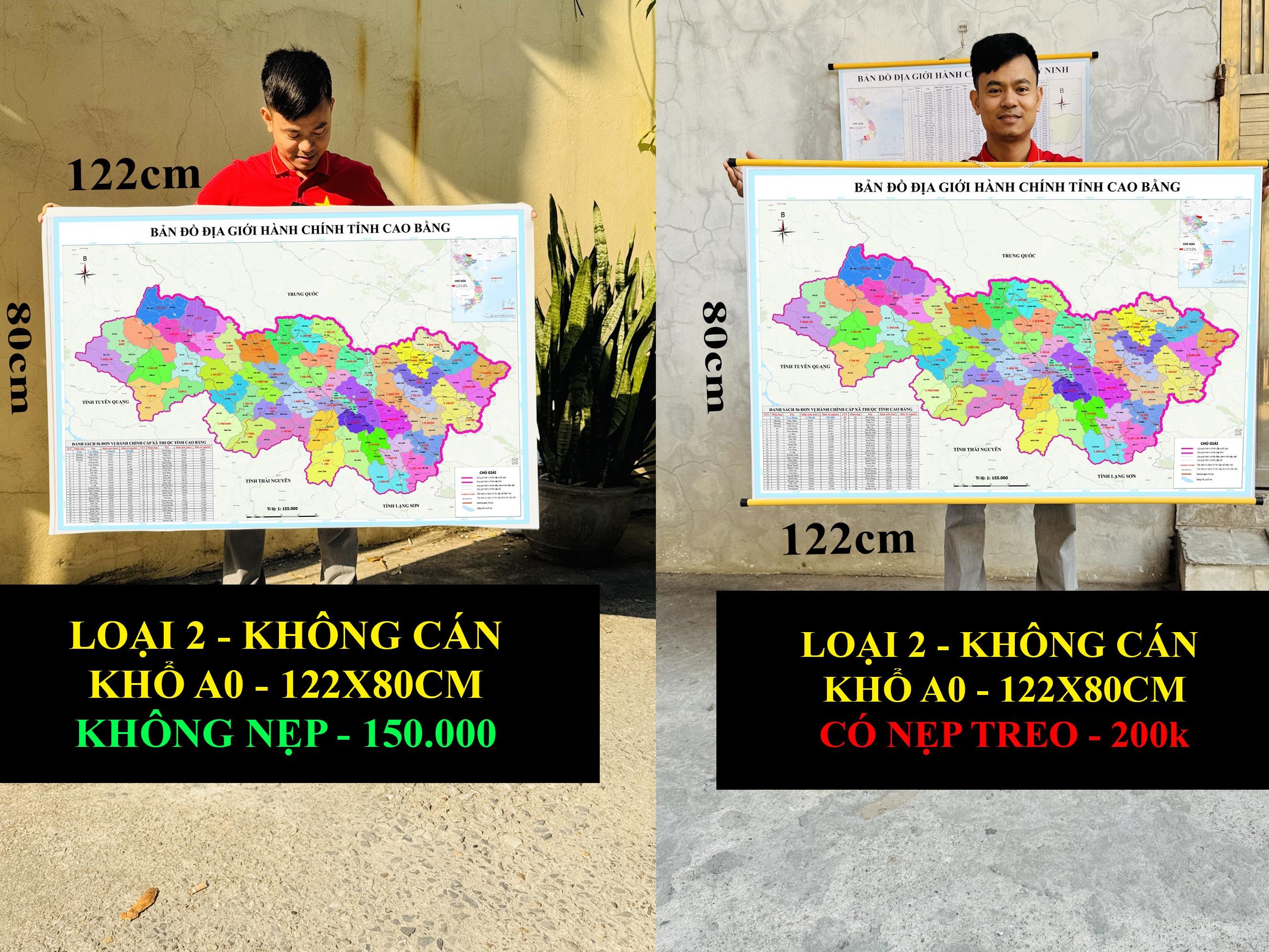 Bản Đồ Cao Bằng cập nhật 2026 có cả tên xã phường mới và cũ chi tiết