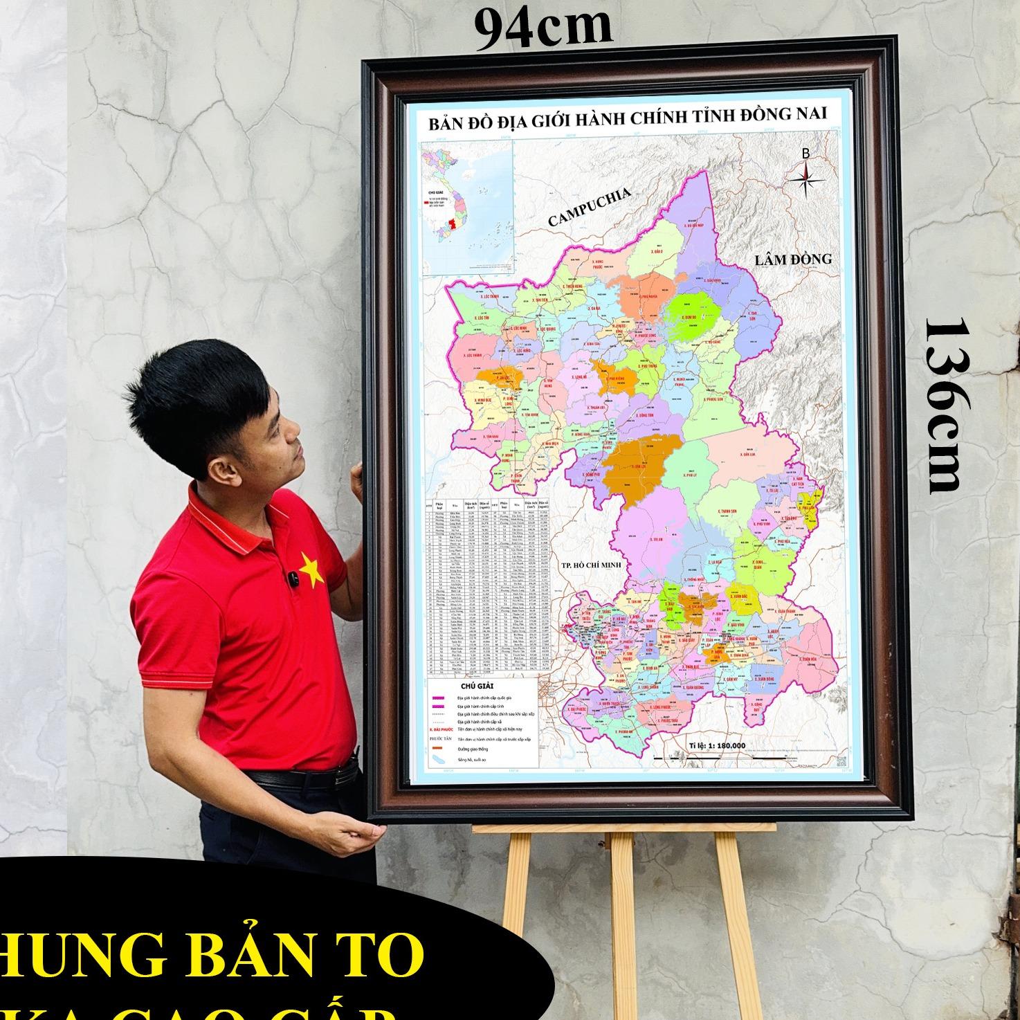 Bản Đồ Đồng Nai (Bình Phước và Đồng Nai) cập nhật 2026 có cả tên xã phường mới và cũ chi tiết