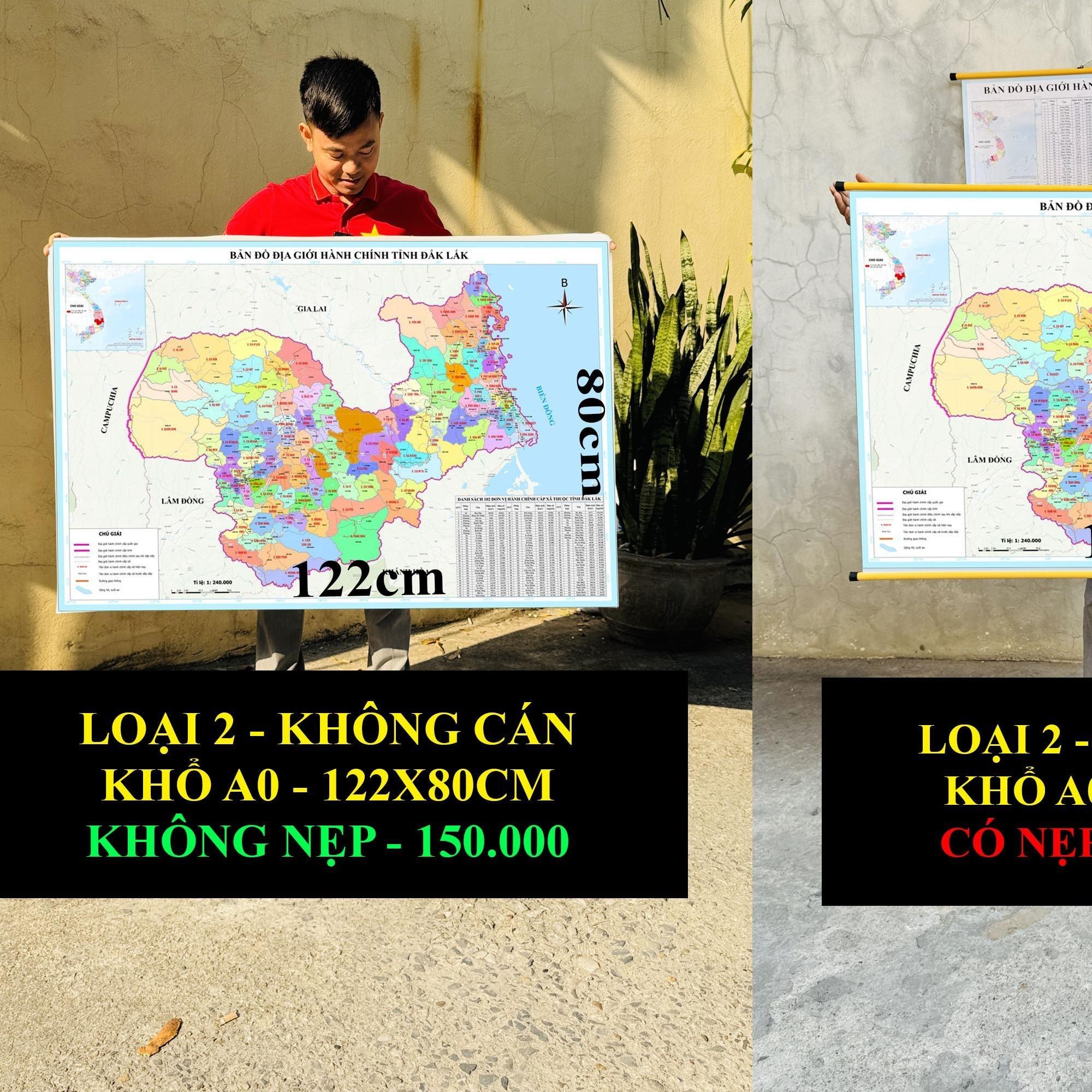 Bản Đồ Đắk Lắk (Phú Yên và Đắk Lắk) cập nhật 2026