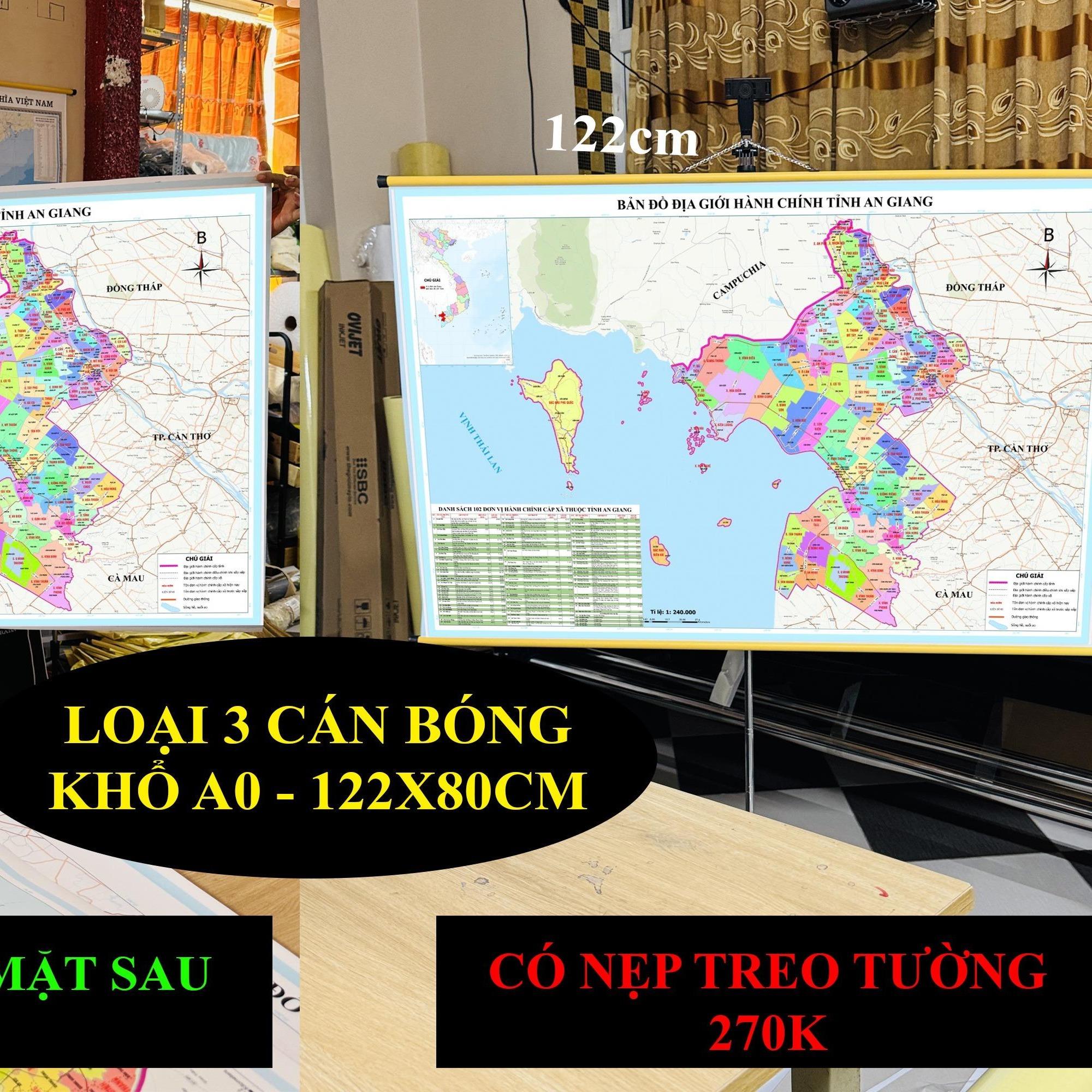 Bản Đồ An Giang (Kiên Giang và An Giang) cập nhật 2026 có cả tên xã phường mới và cũ chi tiết