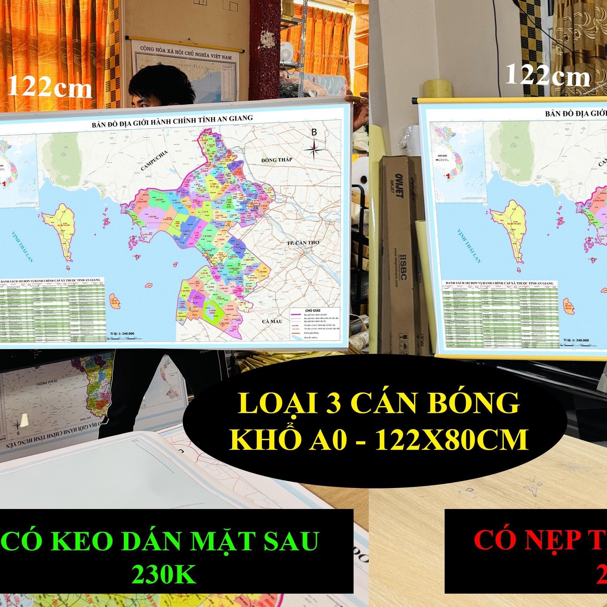 Bản Đồ An Giang (Kiên Giang và An Giang) cập nhật 2026 có cả tên xã phường mới và cũ chi tiết