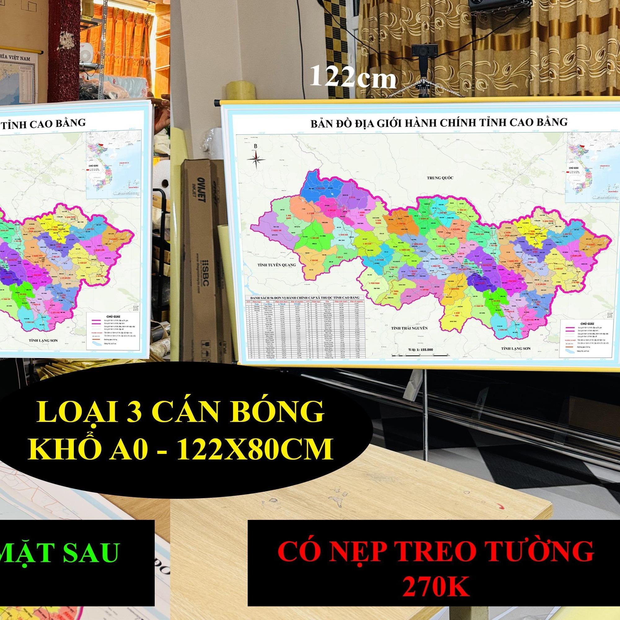 Bản Đồ Cao Bằng cập nhật 2026 có cả tên xã phường mới và cũ chi tiết