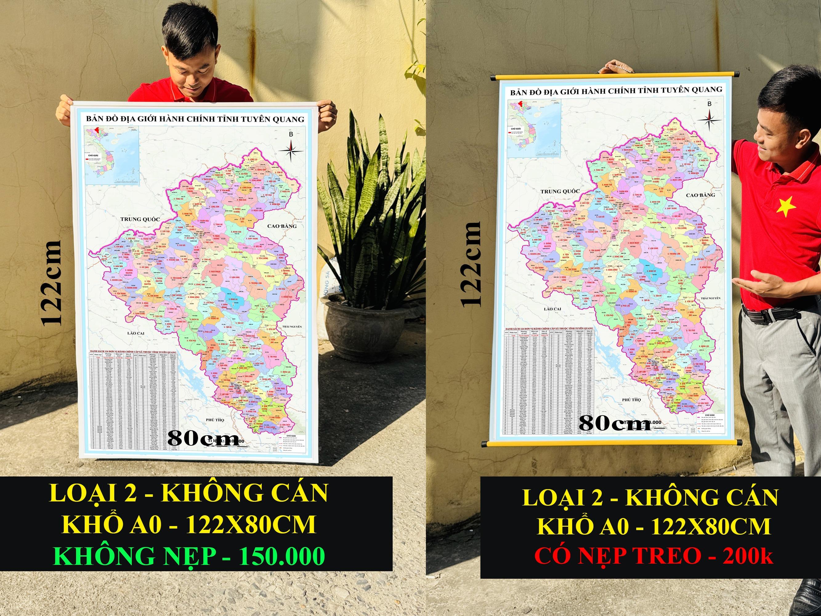 Bản Đồ Tuyên Quang cập nhật 2026 có cả tên xã phường mới và cũ chi tiết