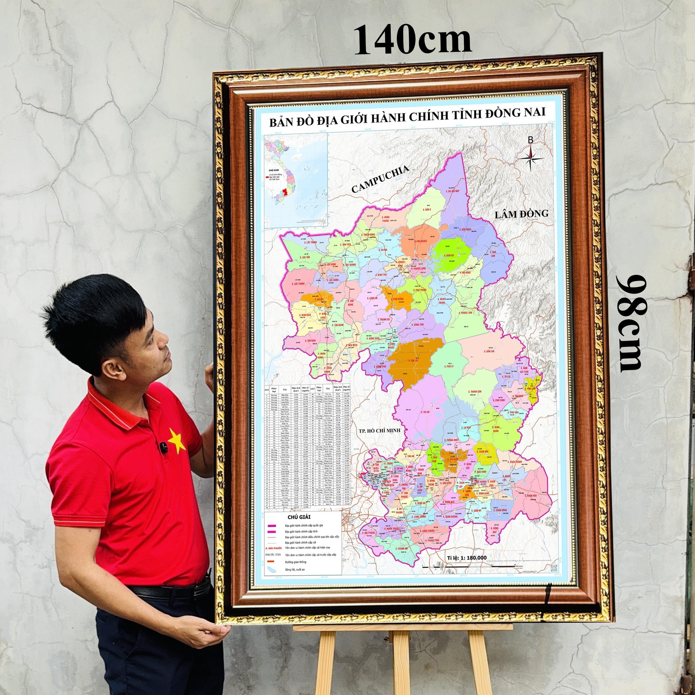 Bản Đồ Đồng Nai (Bình Phước và Đồng Nai) cập nhật 2026 có cả tên xã phường mới và cũ chi tiết