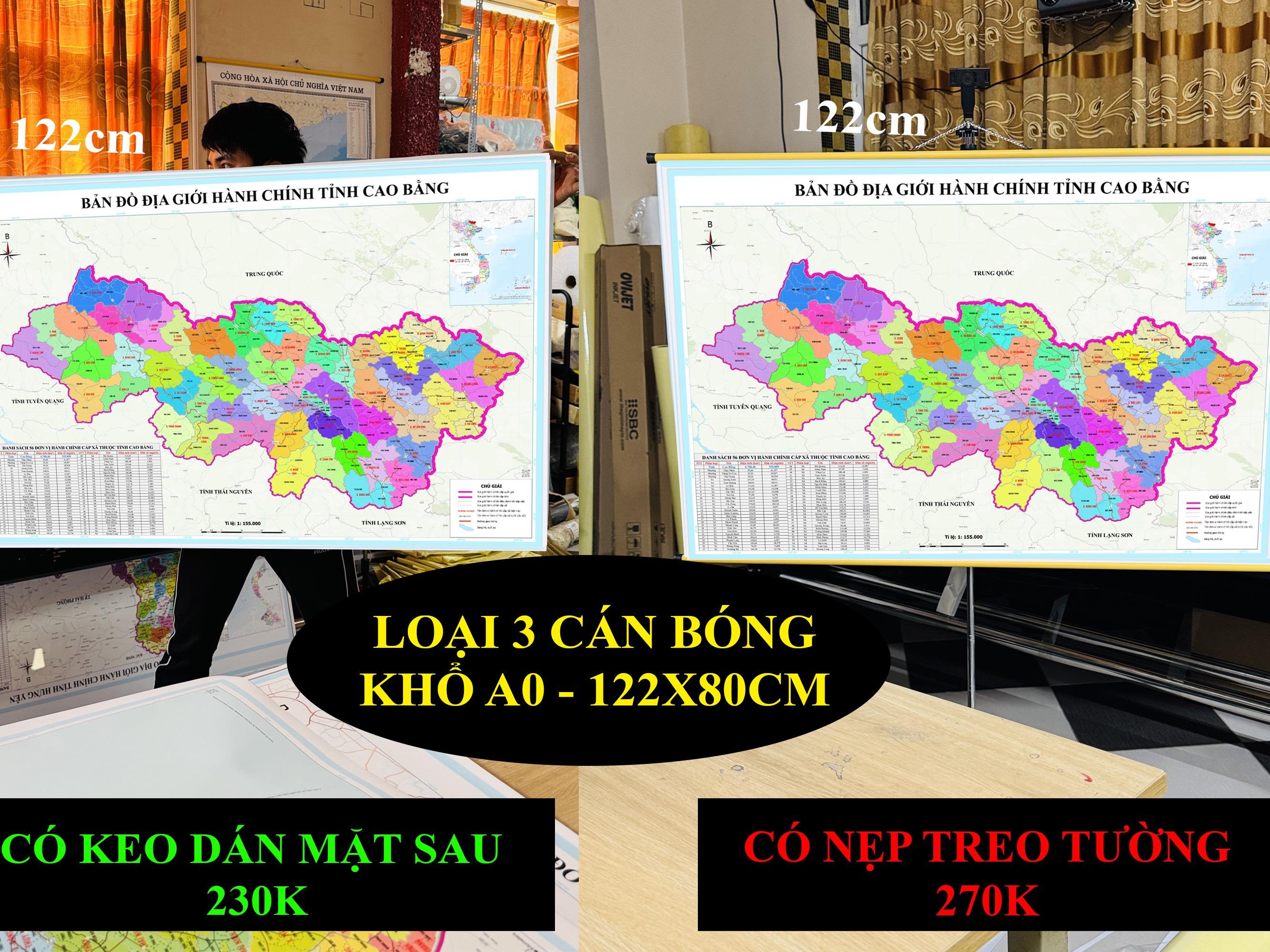 Bản Đồ Cao Bằng cập nhật 2026 có cả tên xã phường mới và cũ chi tiết