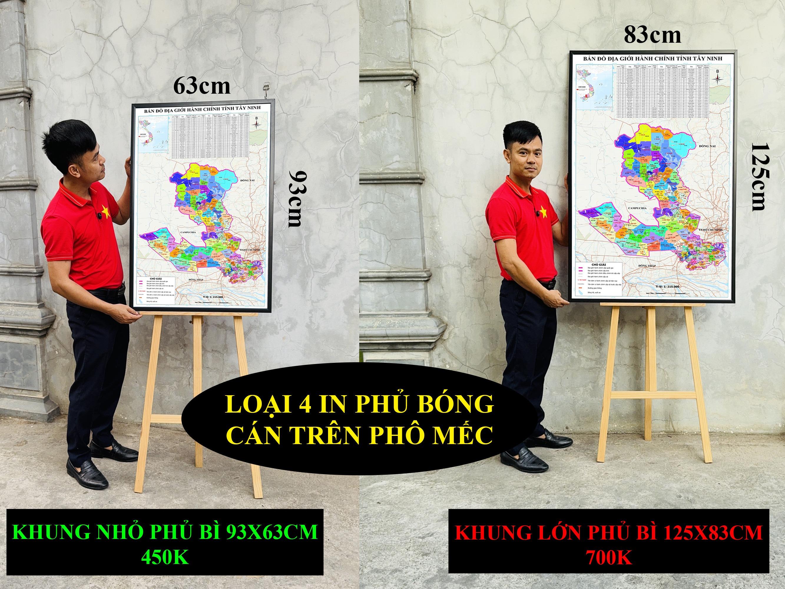 Bản Đồ Tây Ninh (Tây Ninh và Long An) cập nhật 2026 có cả tên xã phường mới và cũ chi tiết