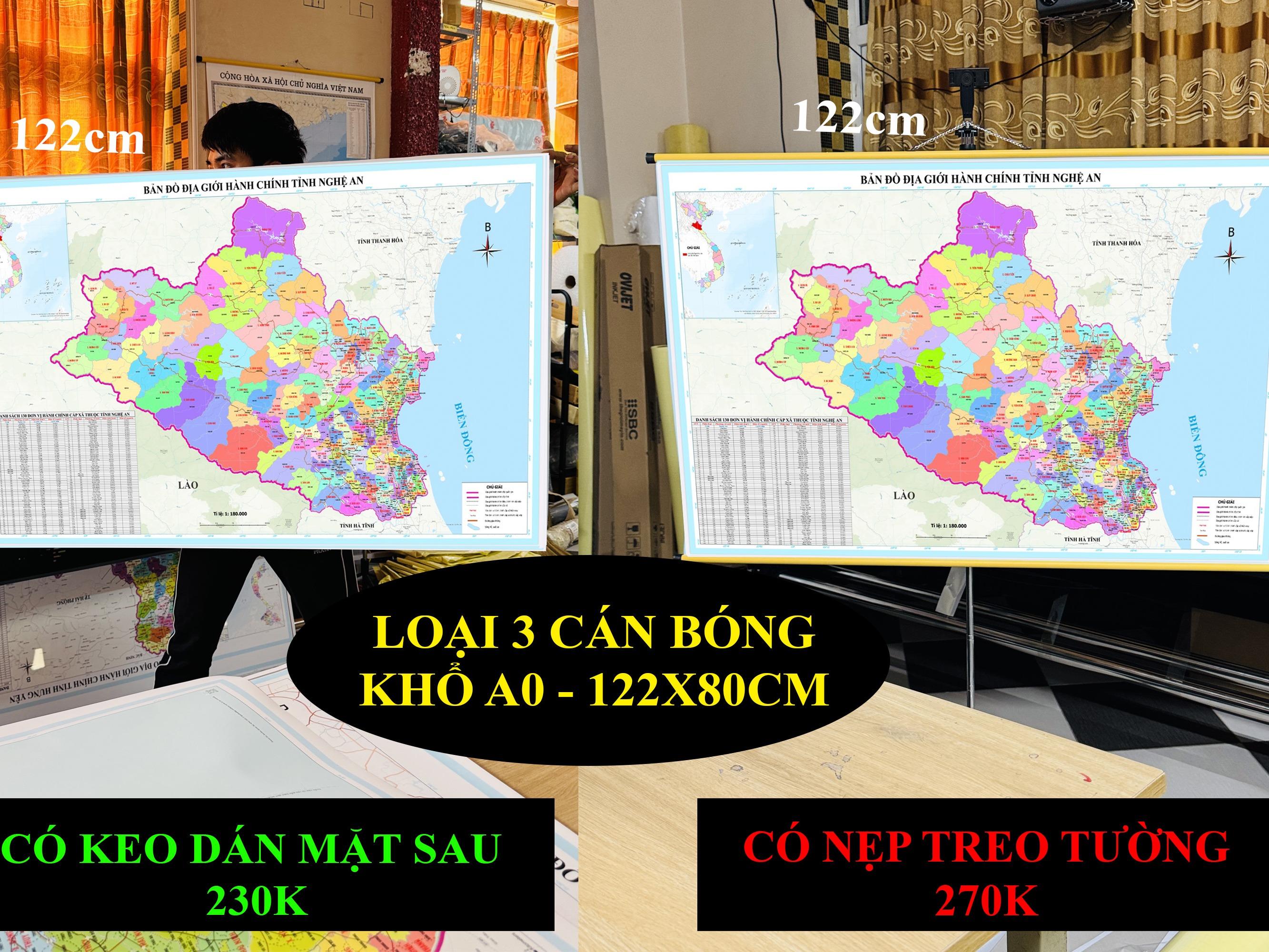 Bản Đồ Nghệ An cập nhật 2026 có cả tên xã phường mới và cũ chi tiết