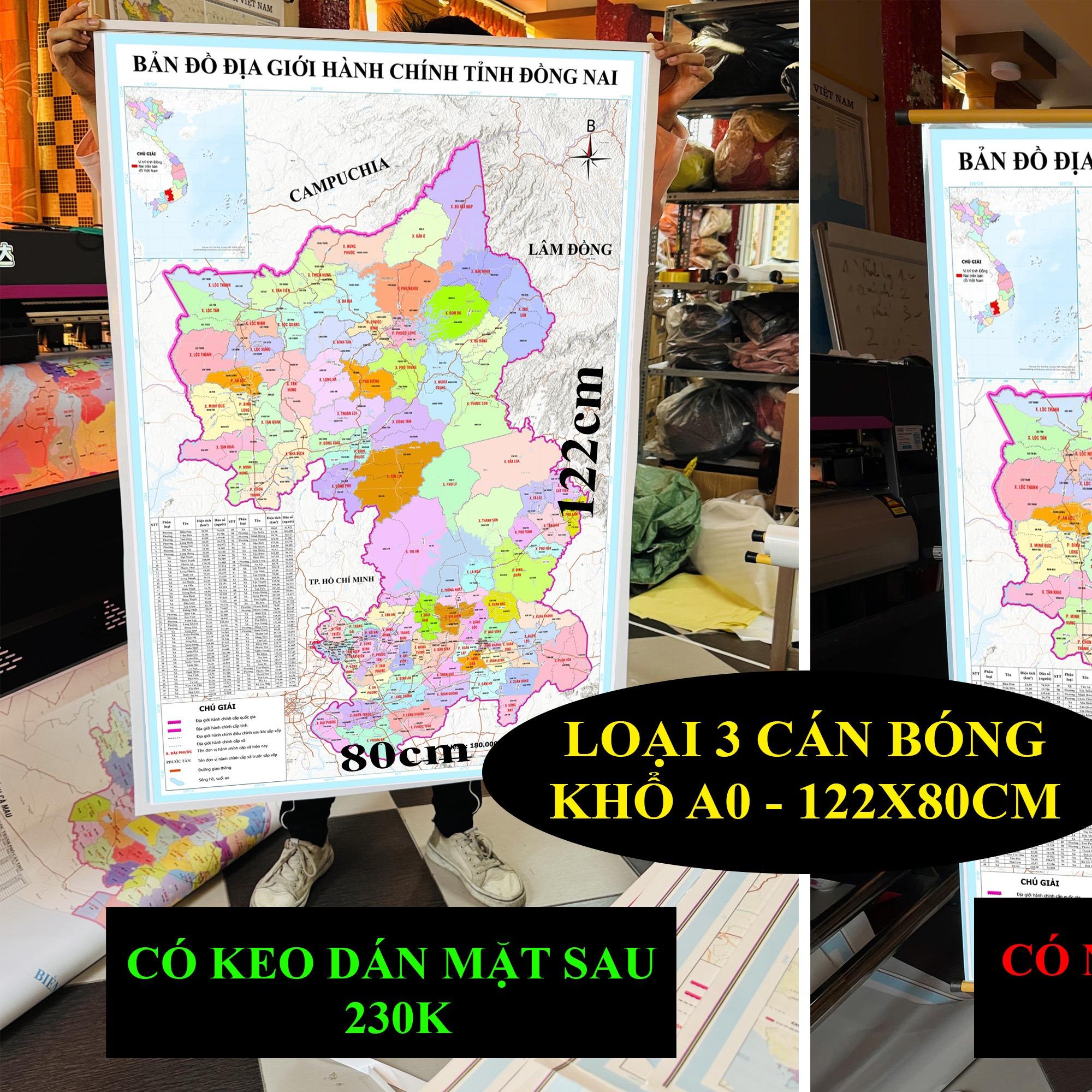 Bản Đồ Đồng Nai (Bình Phước và Đồng Nai) cập nhật 2026 có cả tên xã phường mới và cũ chi tiết