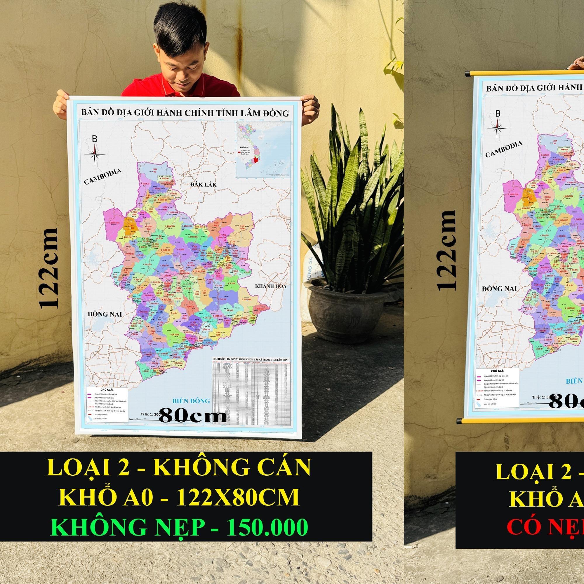Bản Đồ Lâm Đồng (Đắk Nông, Bình Thuận và Lâm Đồng) cập nhật 2026