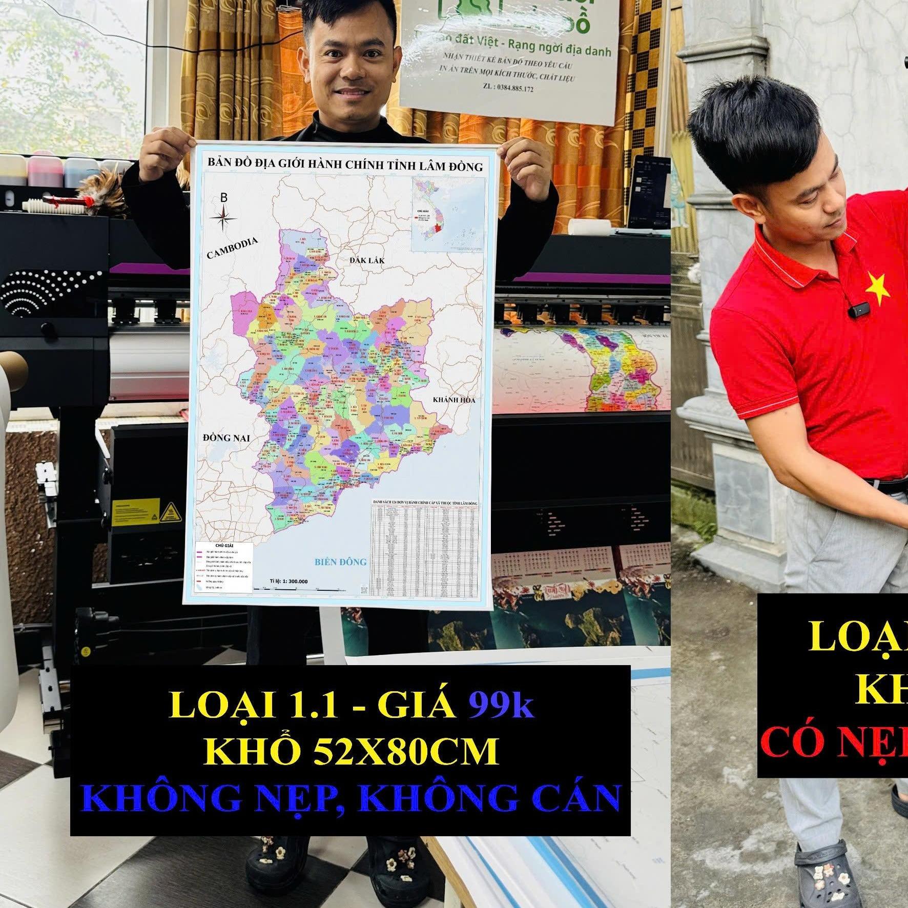 Bản Đồ Lâm Đồng (Đắk Nông, Bình Thuận và Lâm Đồng) cập nhật 2026