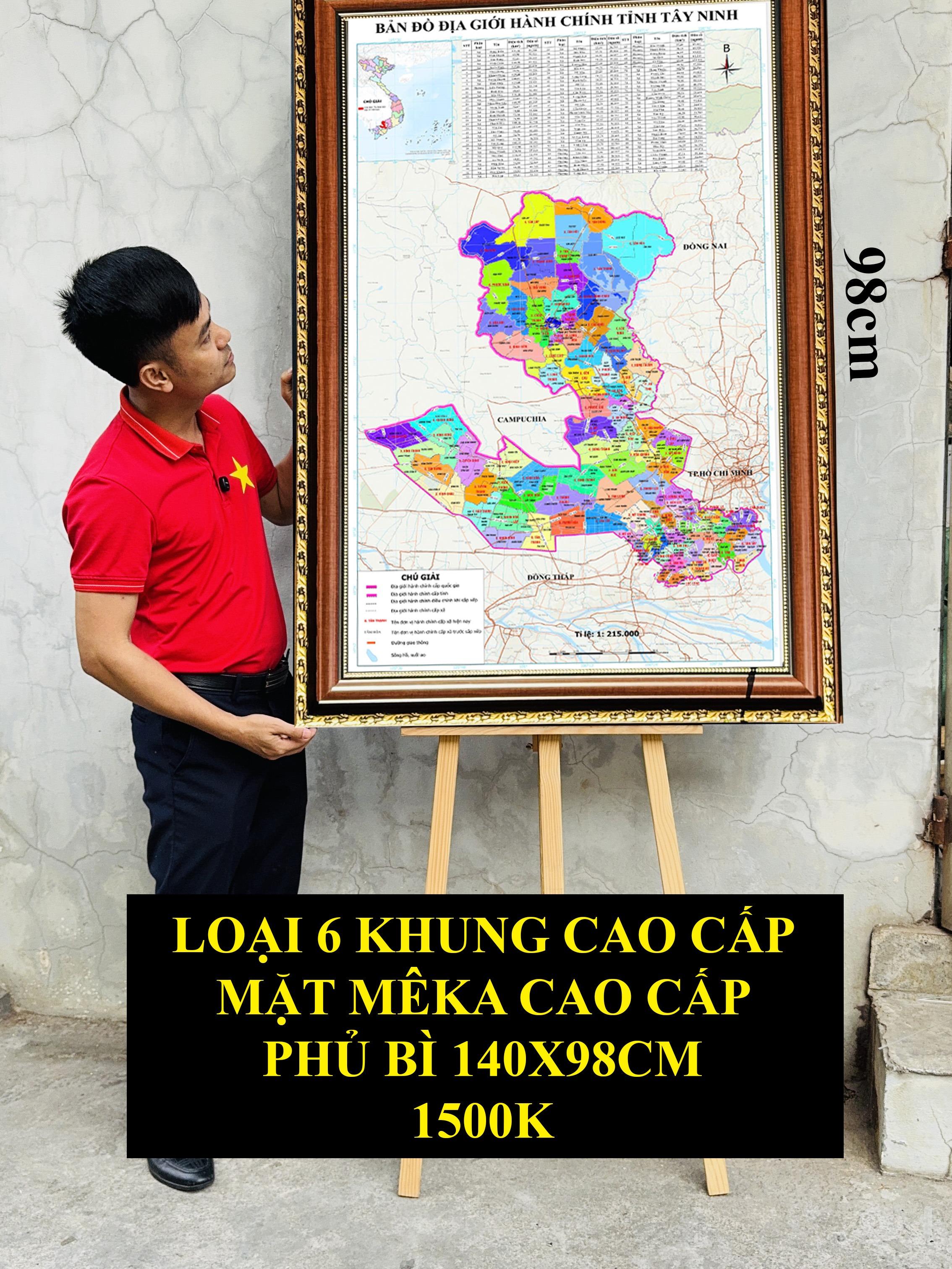 Bản Đồ Tây Ninh (Tây Ninh và Long An) cập nhật 2026 có cả tên xã phường mới và cũ chi tiết
