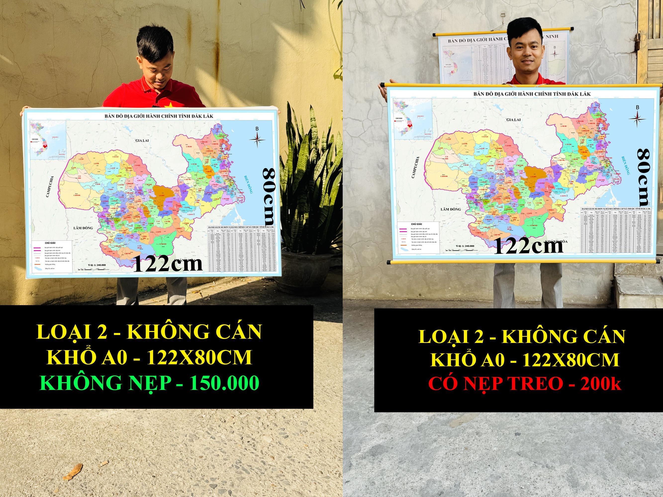 Bản Đồ Đắk Lắk (Phú Yên và Đắk Lắk) cập nhật 2026