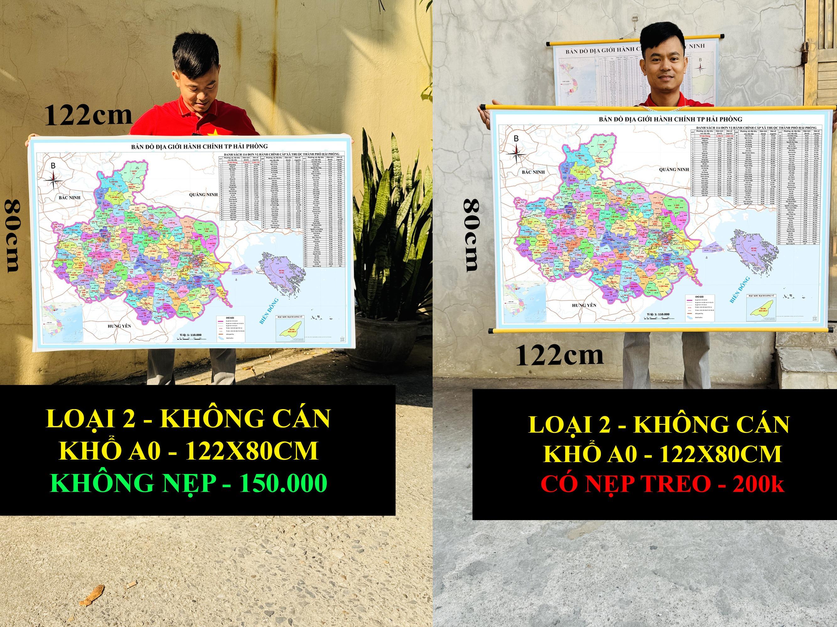 Bản Đồ TP Hải Phòng (TP Hải Phòng và Hải Dương) cập nhật 2026