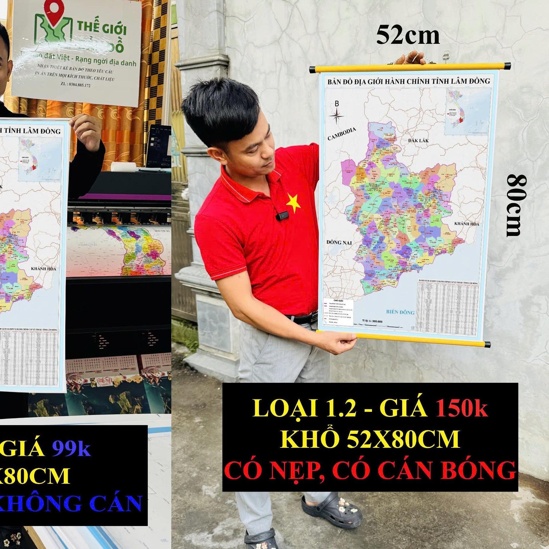 Bản Đồ Lâm Đồng (Đắk Nông, Bình Thuận và Lâm Đồng) cập nhật 2026