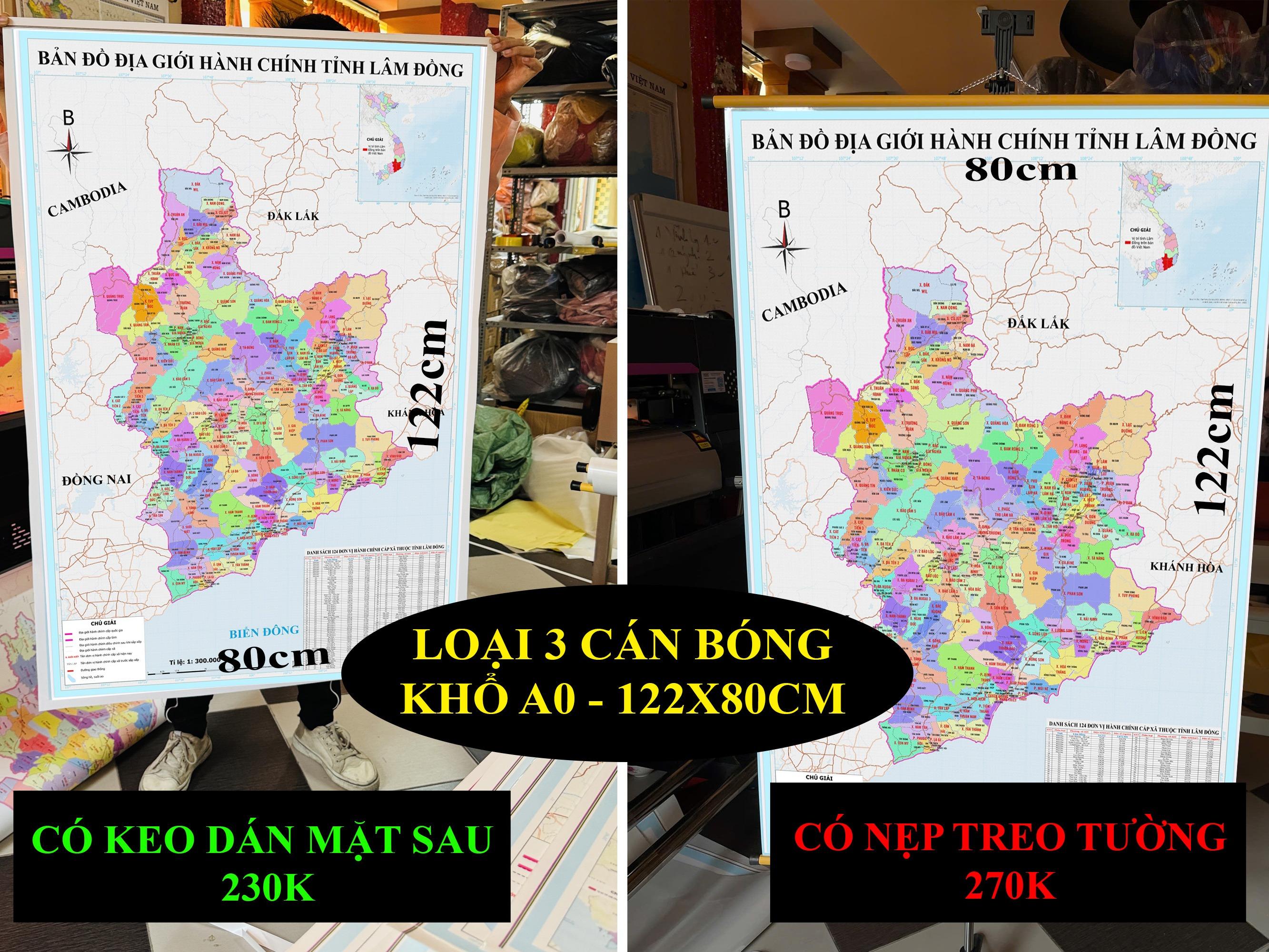 Bản Đồ Lâm Đồng (Đắk Nông, Bình Thuận và Lâm Đồng) cập nhật 2026