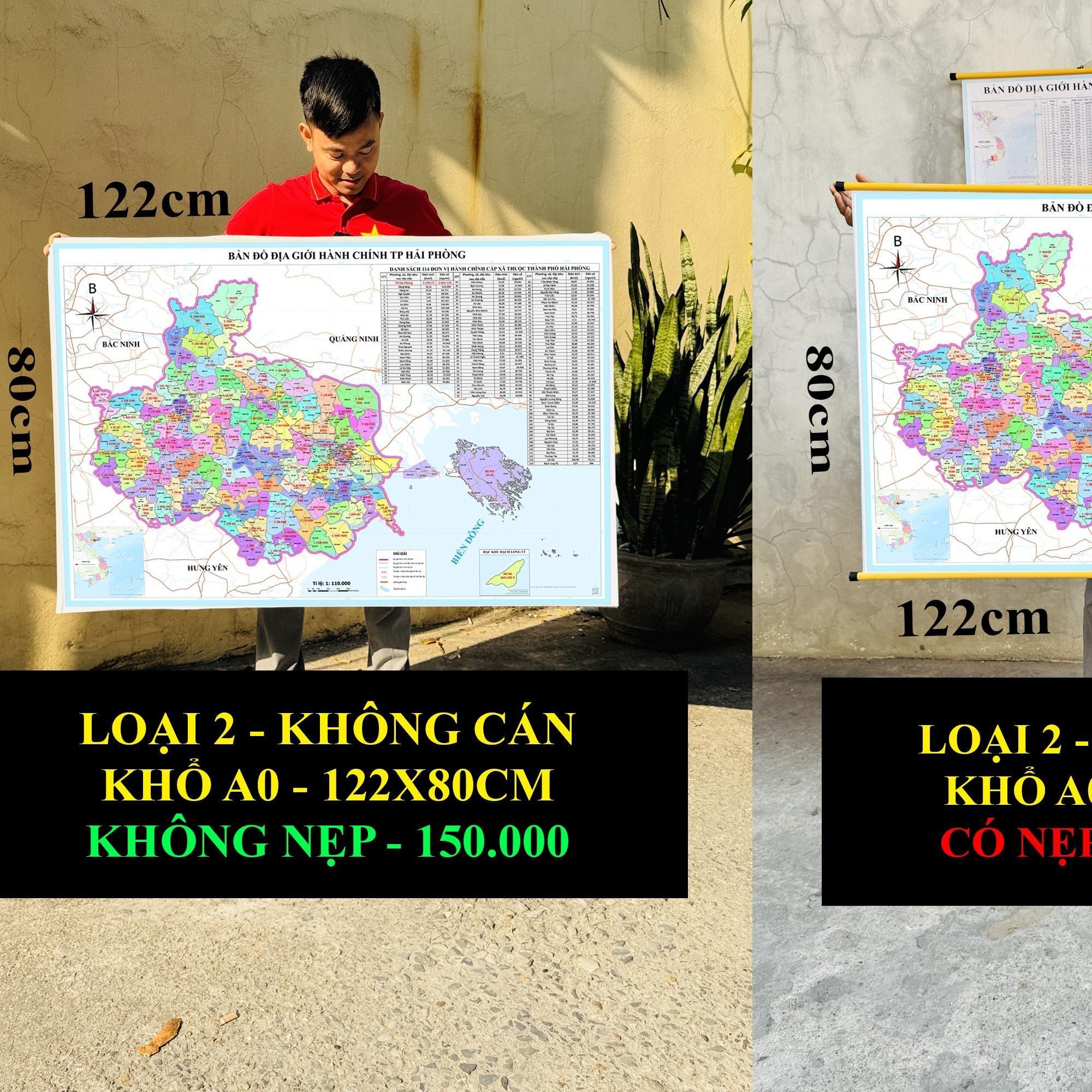 Bản Đồ TP Hải Phòng (TP Hải Phòng và Hải Dương) cập nhật 2026
