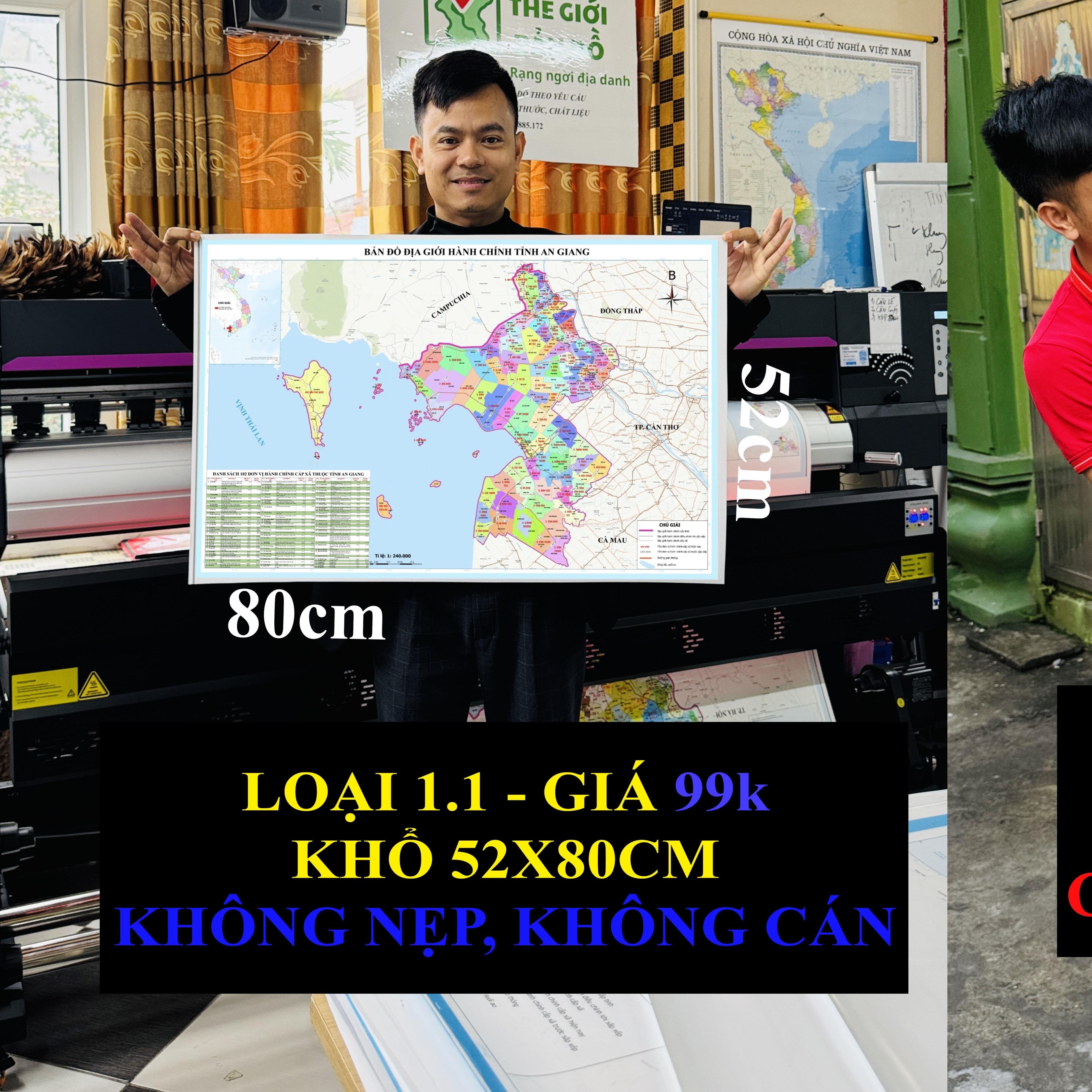 Bản Đồ An Giang (Kiên Giang và An Giang) cập nhật 2026 có cả tên xã phường mới và cũ chi tiết