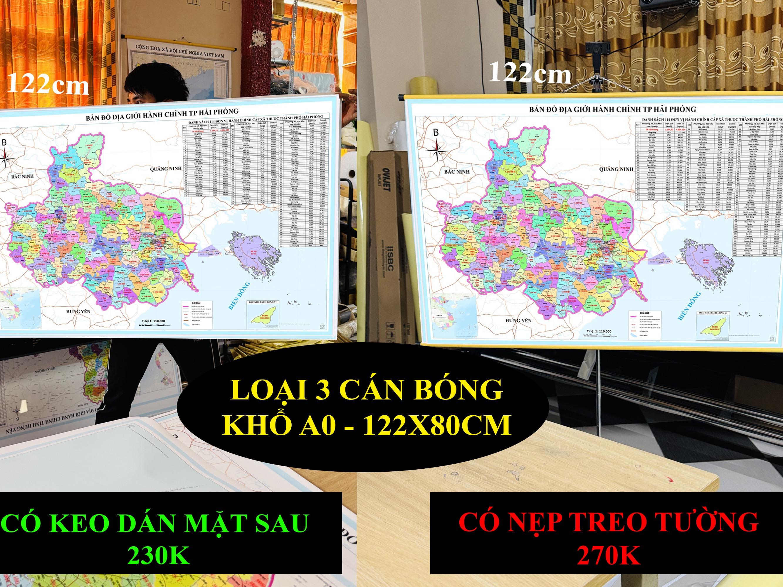 Bản Đồ TP Hải Phòng (TP Hải Phòng và Hải Dương) cập nhật 2026