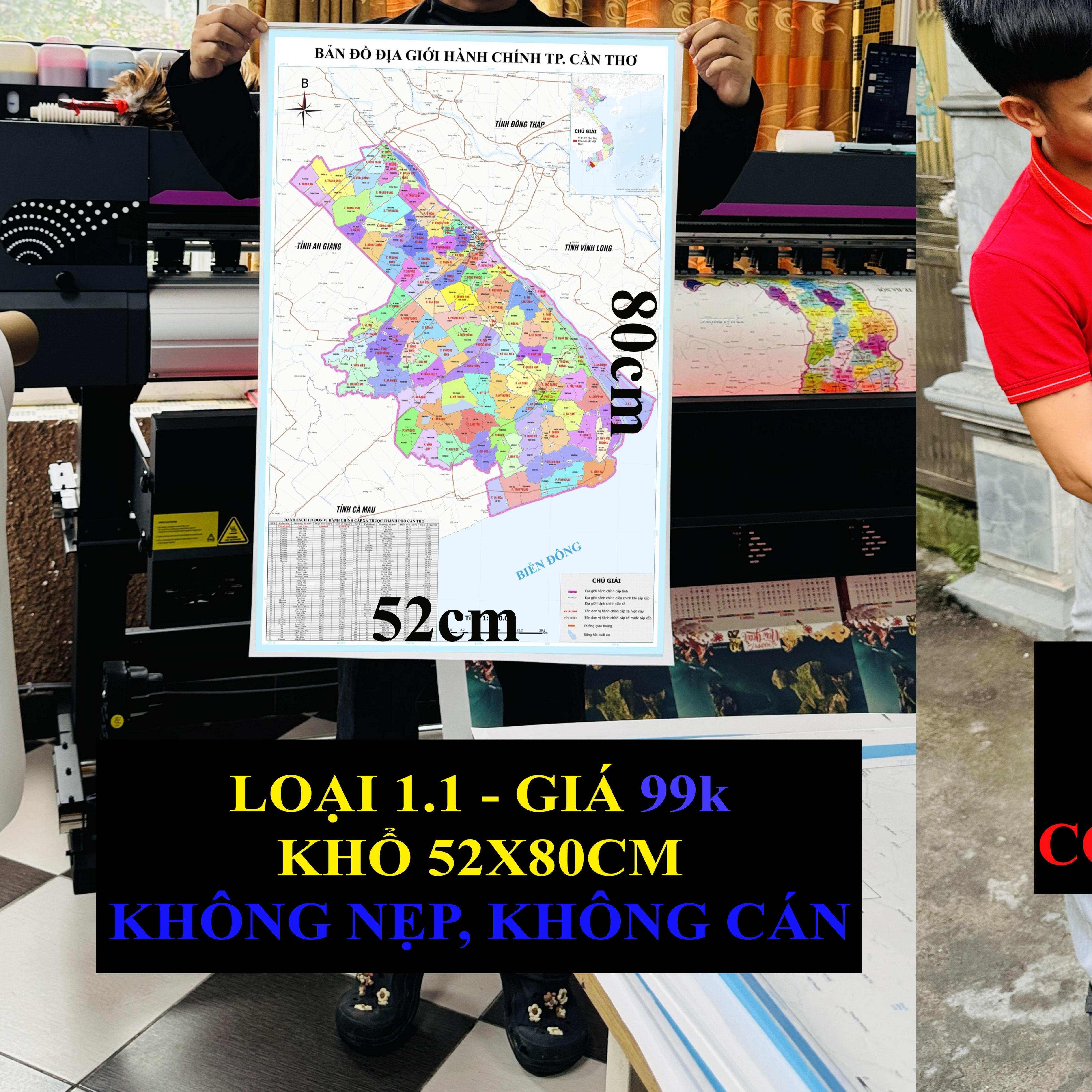 Bản Đồ TP Cần Thơ (Sóc Trăng, Hậu Giang và TP Cần Thơ) cập nhật 2026 có cả tên xã phường mới và cũ chi tiết