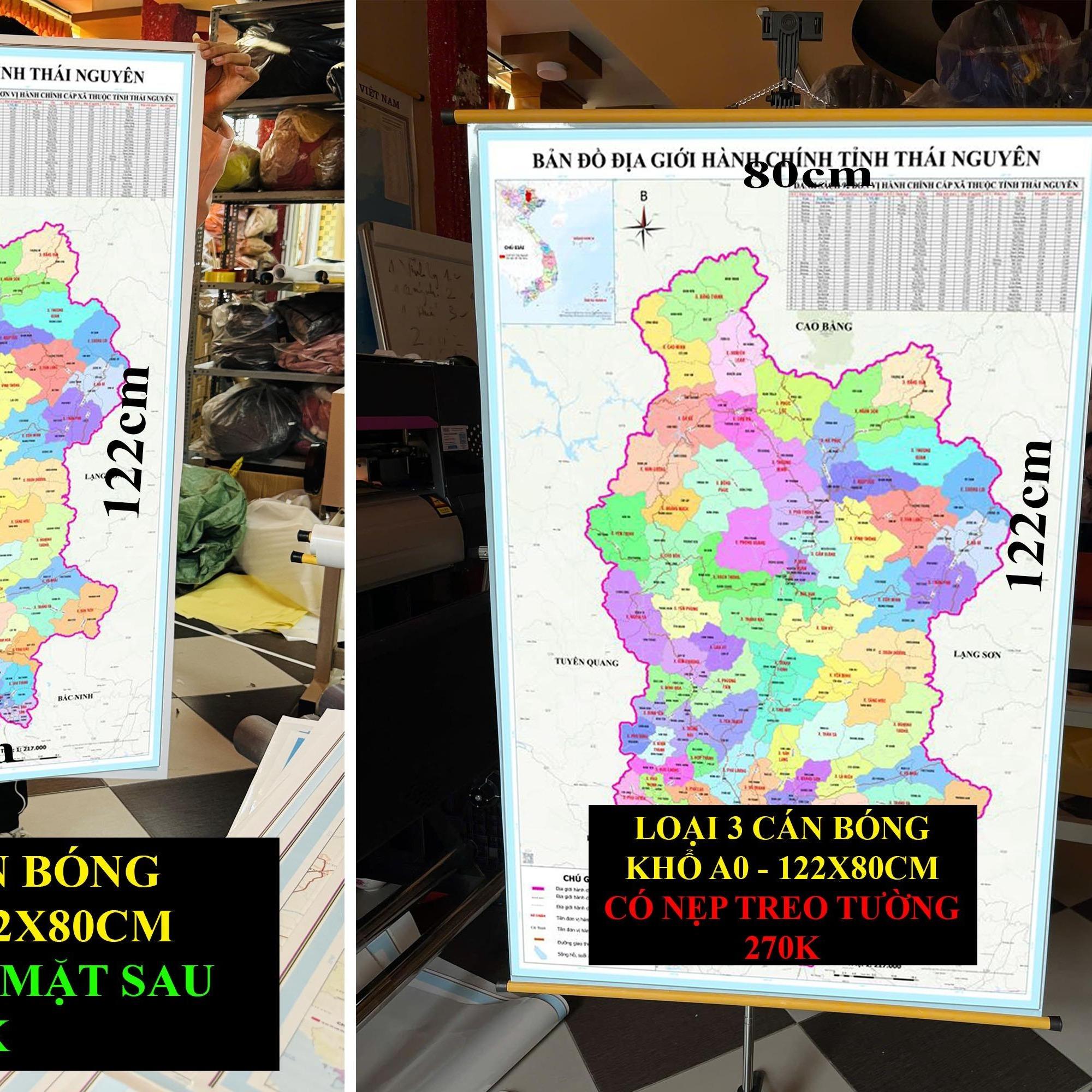 Bản Đồ Thái Nguyên (Thái Nguyên và Bắc Cạn) cập nhật 2026