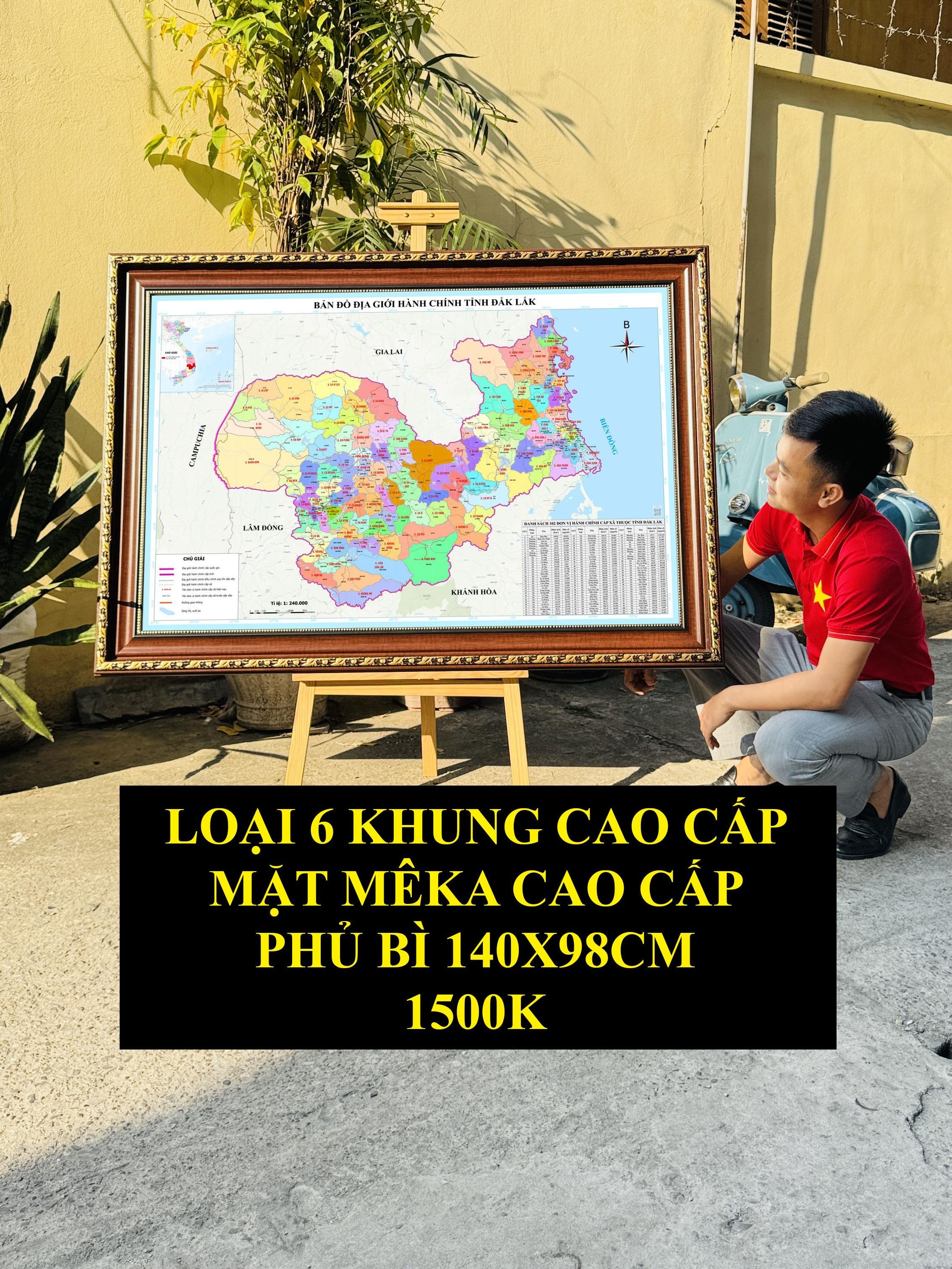 Bản Đồ Đắk Lắk (Phú Yên và Đắk Lắk) cập nhật 2026