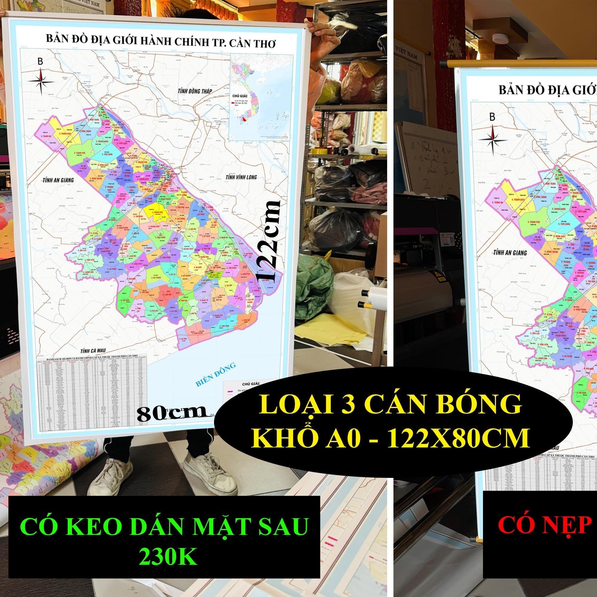Bản Đồ TP Cần Thơ (Sóc Trăng, Hậu Giang và TP Cần Thơ) cập nhật 2026 có cả tên xã phường mới và cũ chi tiết
