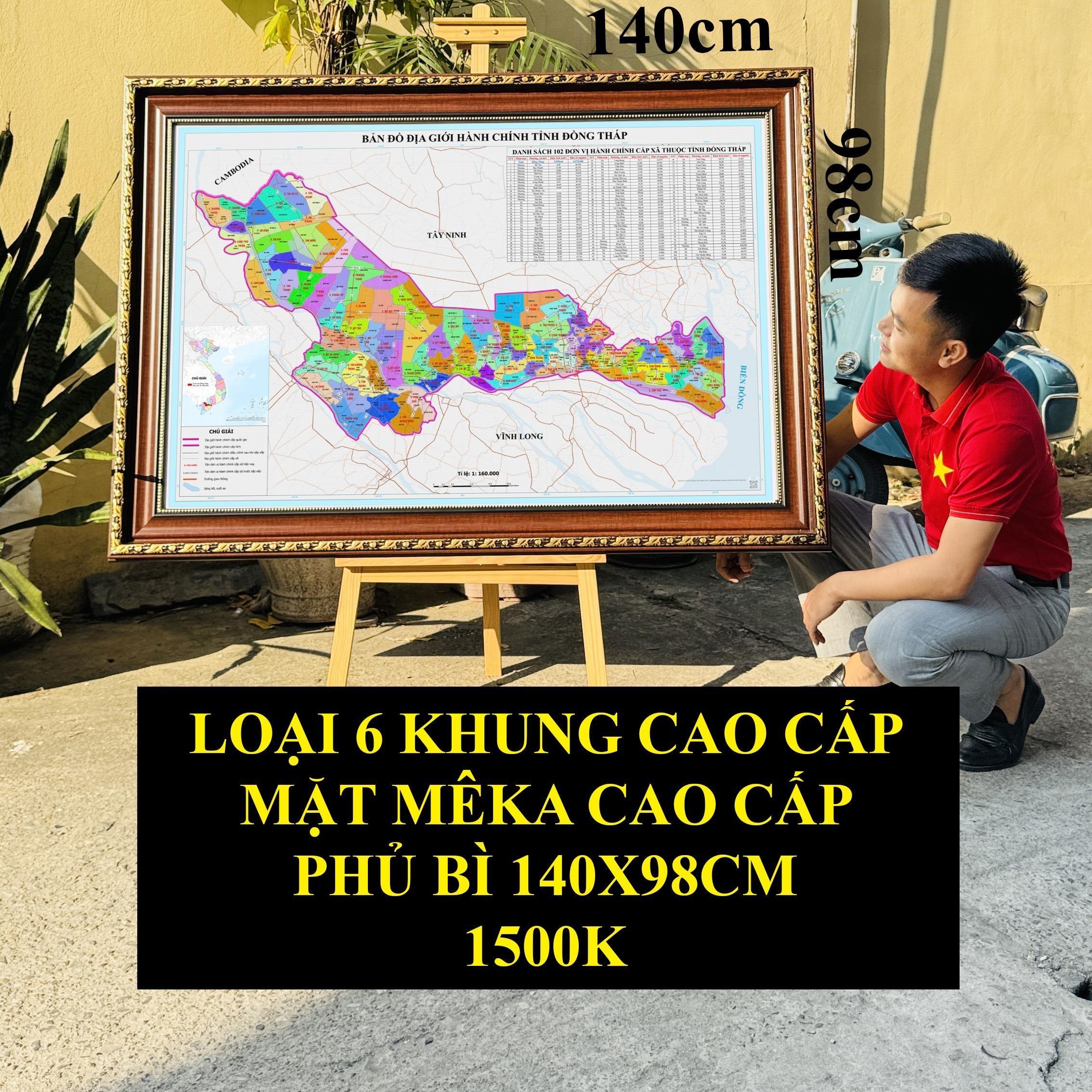Bản Đồ Đồng Tháp (Tiền Giang và Đồng Tháp) cập nhật 2026 có cả tên xã phường mới và cũ chi tiết