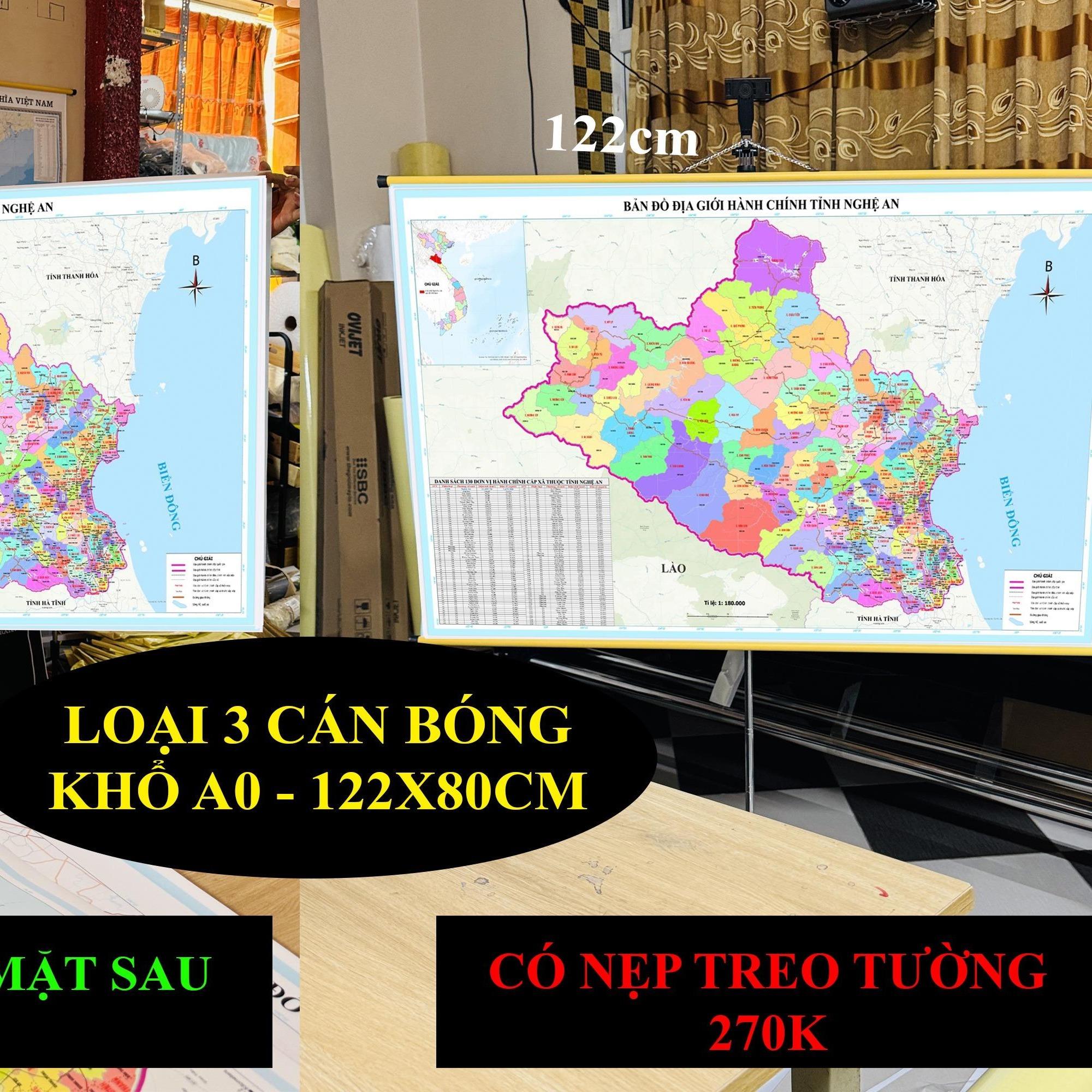 Bản Đồ Nghệ An cập nhật 2026 có cả tên xã phường mới và cũ chi tiết