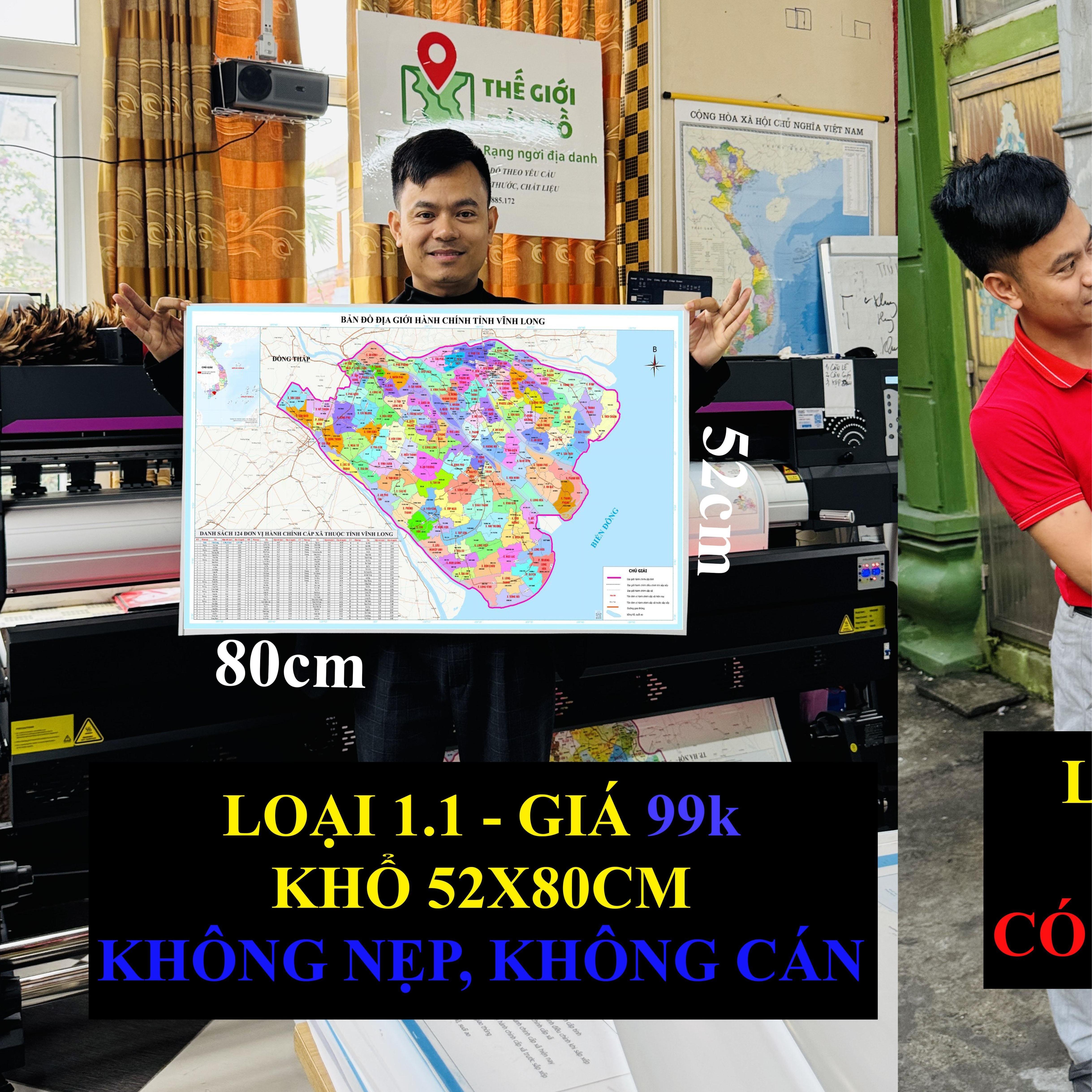 Bản Đồ Vĩnh Long (Bến Tre, Vĩnh Long và Trà Vinh) cập nhật 2026 có cả tên xã phường mới và cũ chi tiết