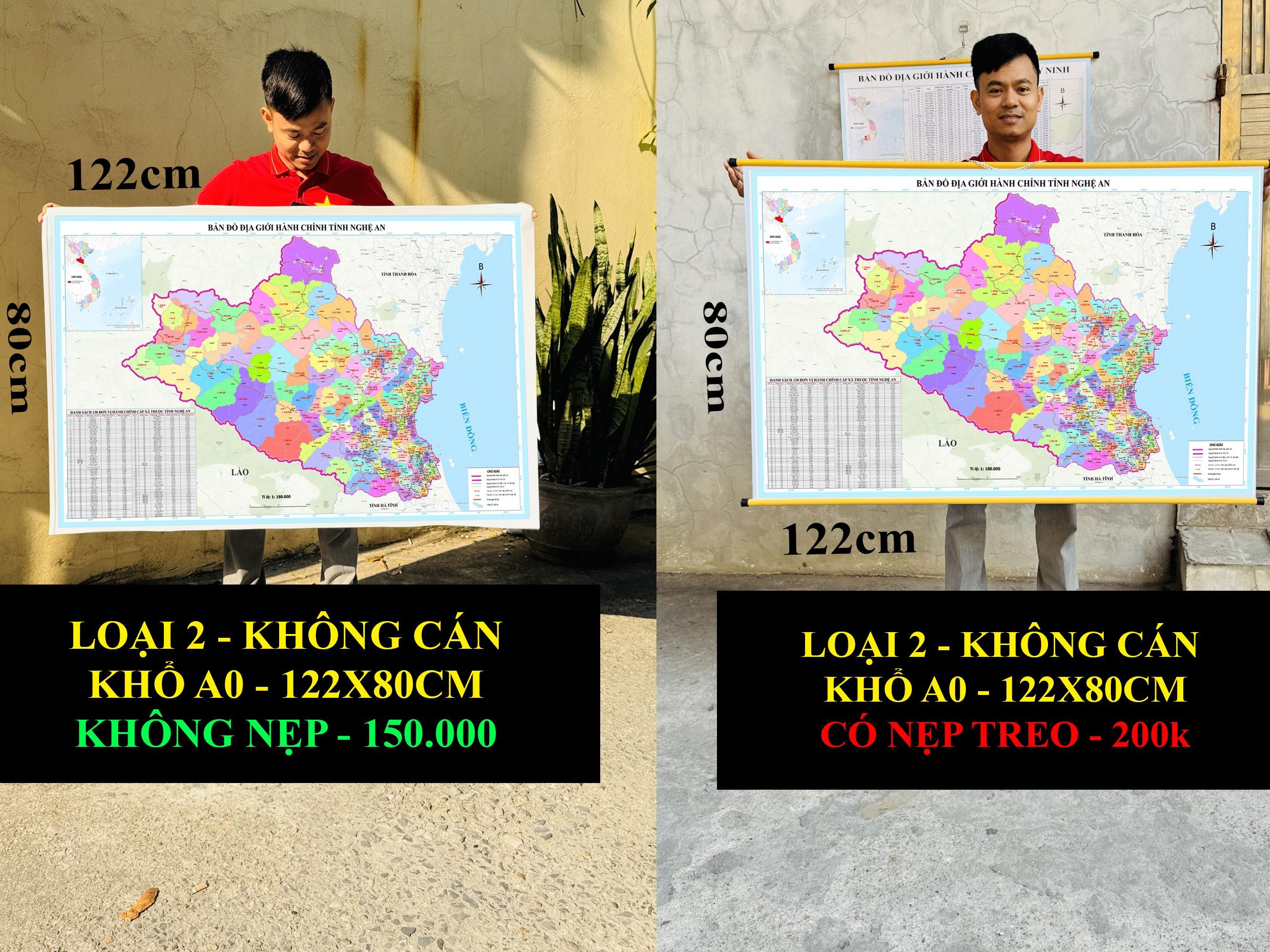 Bản Đồ Nghệ An cập nhật 2026 có cả tên xã phường mới và cũ chi tiết