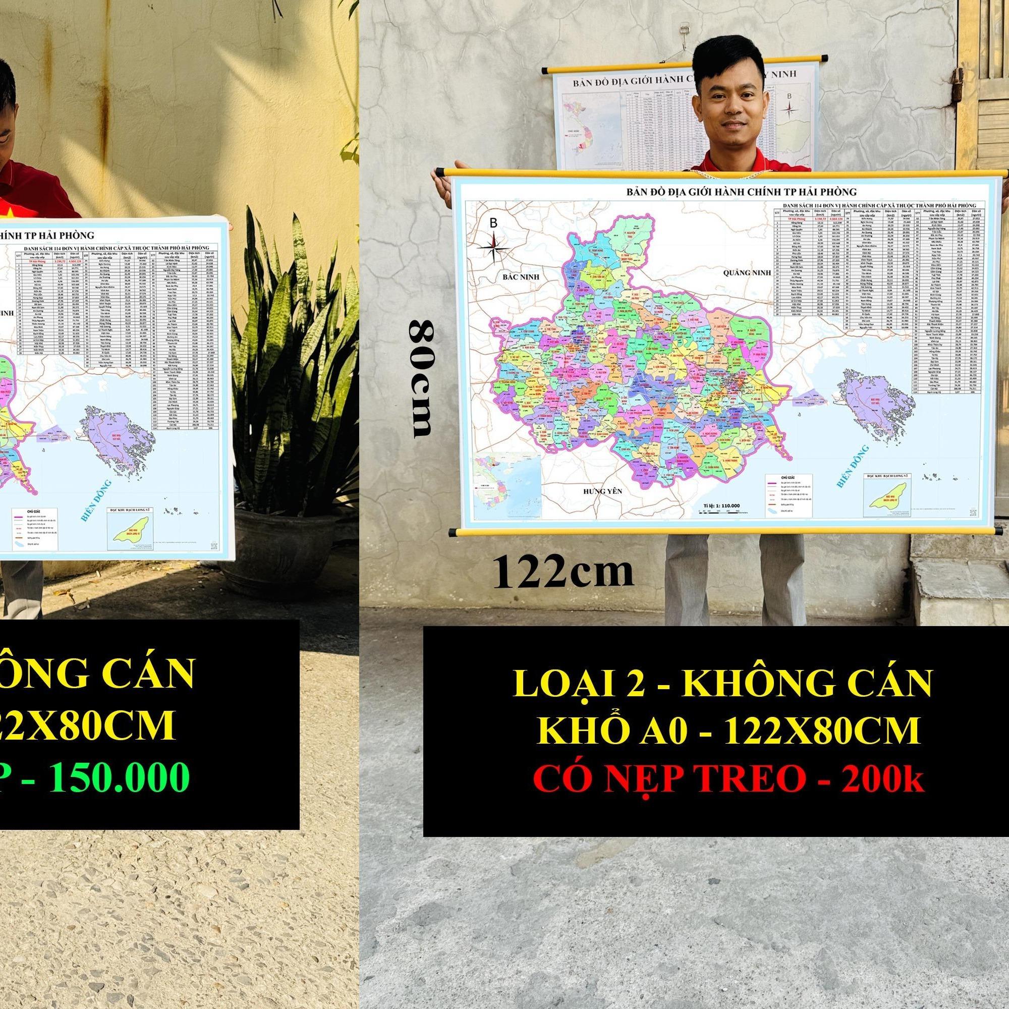 Bản Đồ TP Hải Phòng (TP Hải Phòng và Hải Dương) cập nhật 2026
