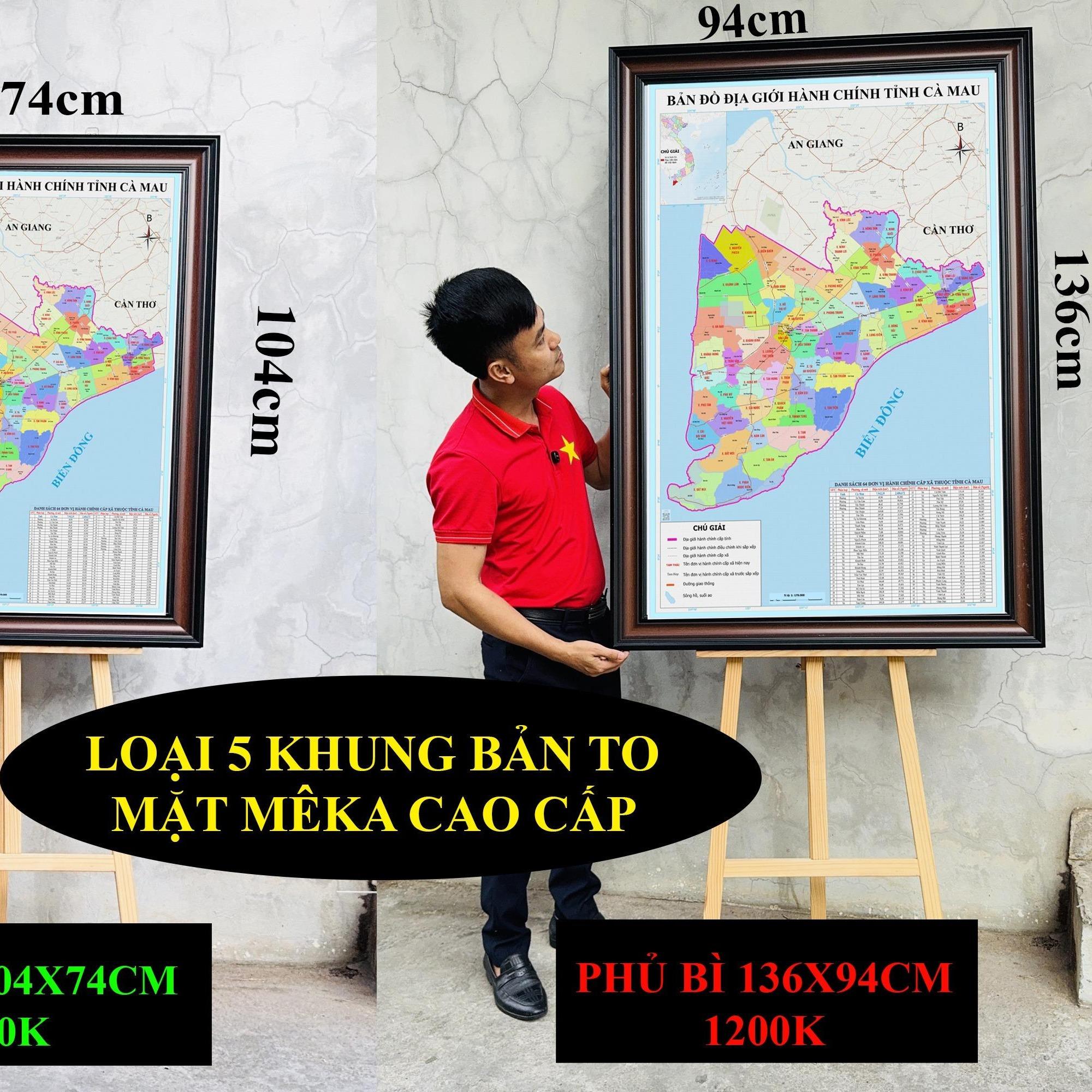Bản Đồ Cà Mau (Bạc Liêu và Cà Mau) cập nhật 2026 có cả tên xã phường mới và cũ chi tiết