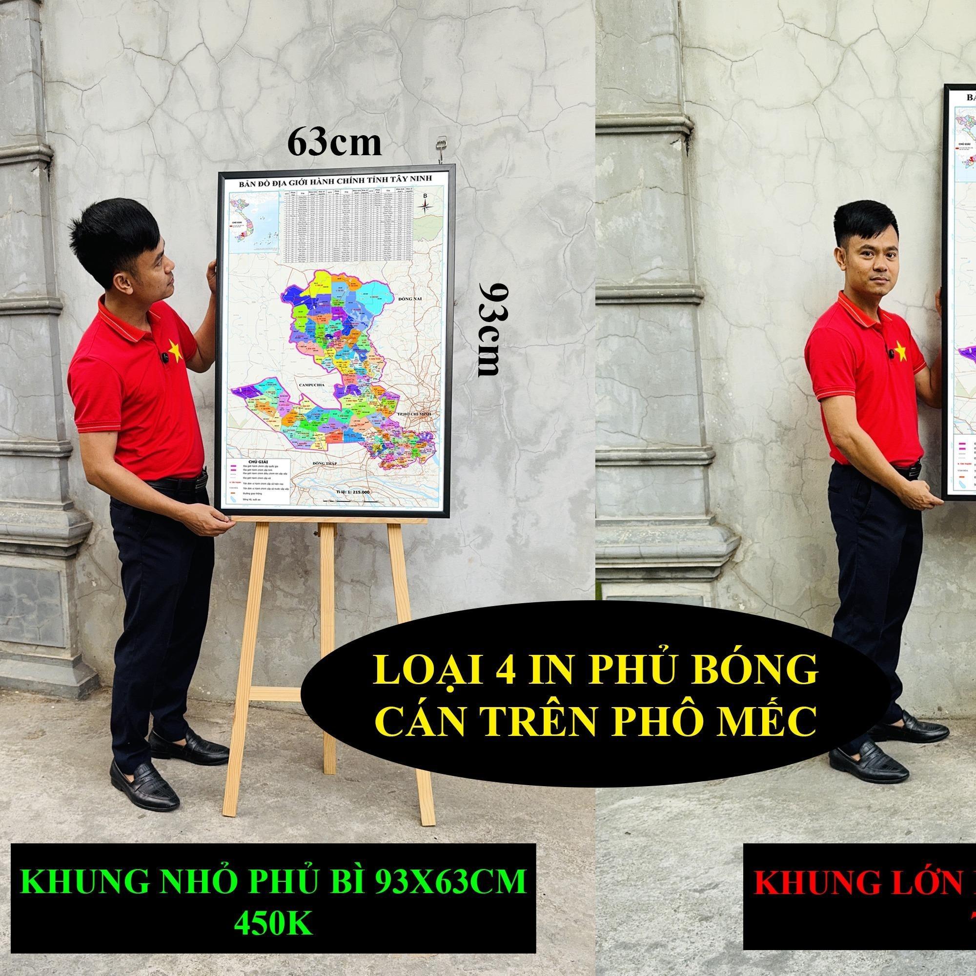 Bản Đồ Tây Ninh (Tây Ninh và Long An) cập nhật 2026 có cả tên xã phường mới và cũ chi tiết
