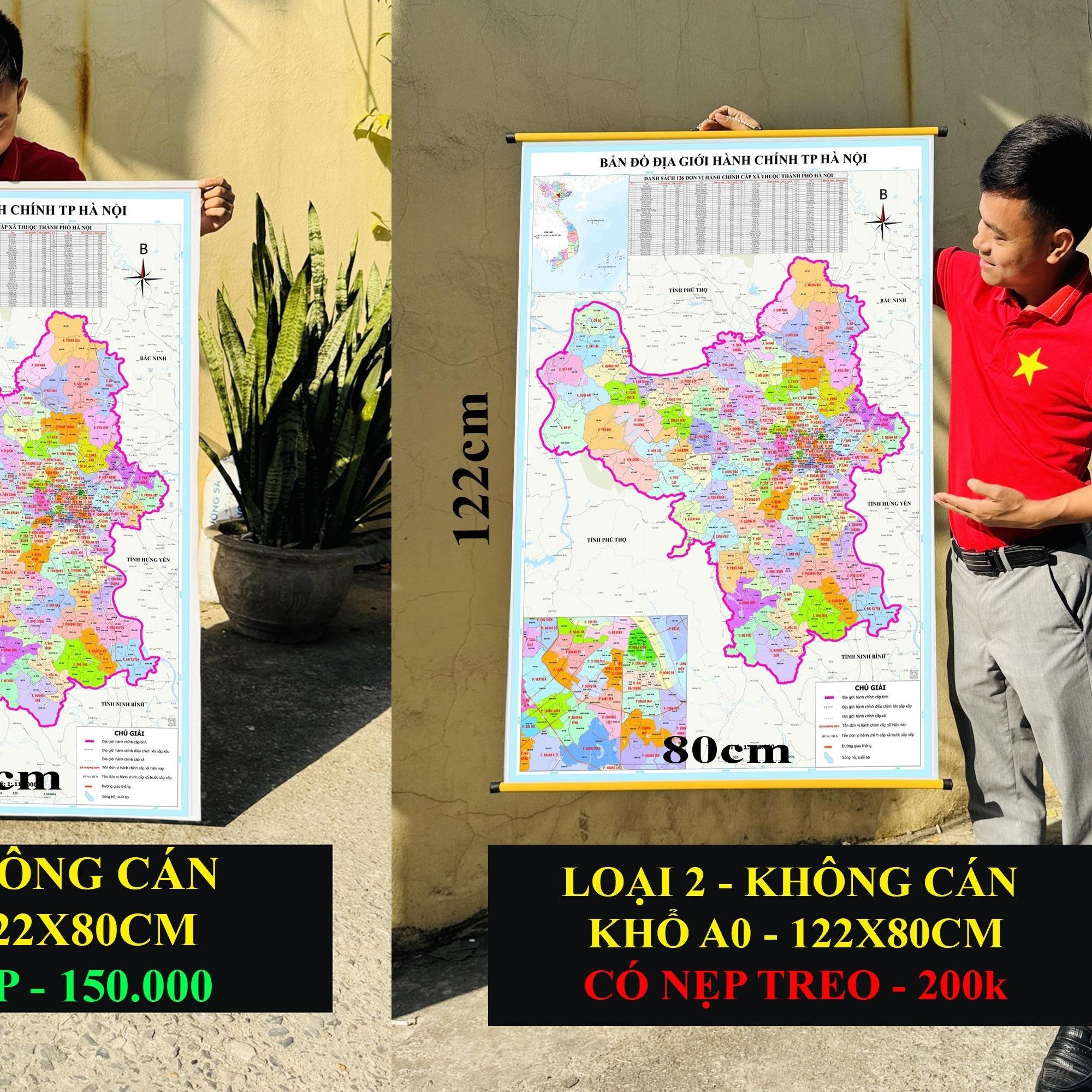 Bản Đồ TP Hà Nội cập nhật 2026 có cả tên xã phường mới và cũ chi tiết