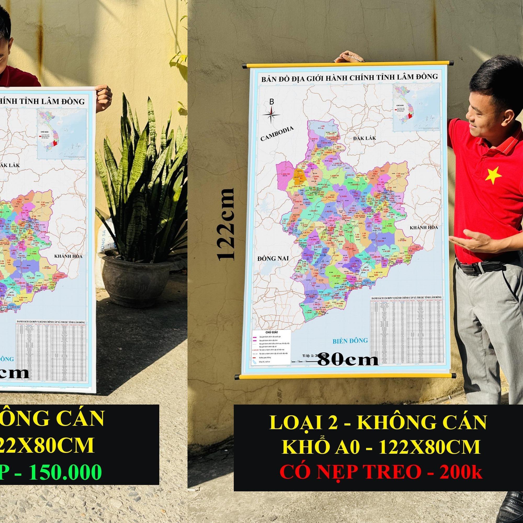 Bản Đồ Lâm Đồng (Đắk Nông, Bình Thuận và Lâm Đồng) cập nhật 2026