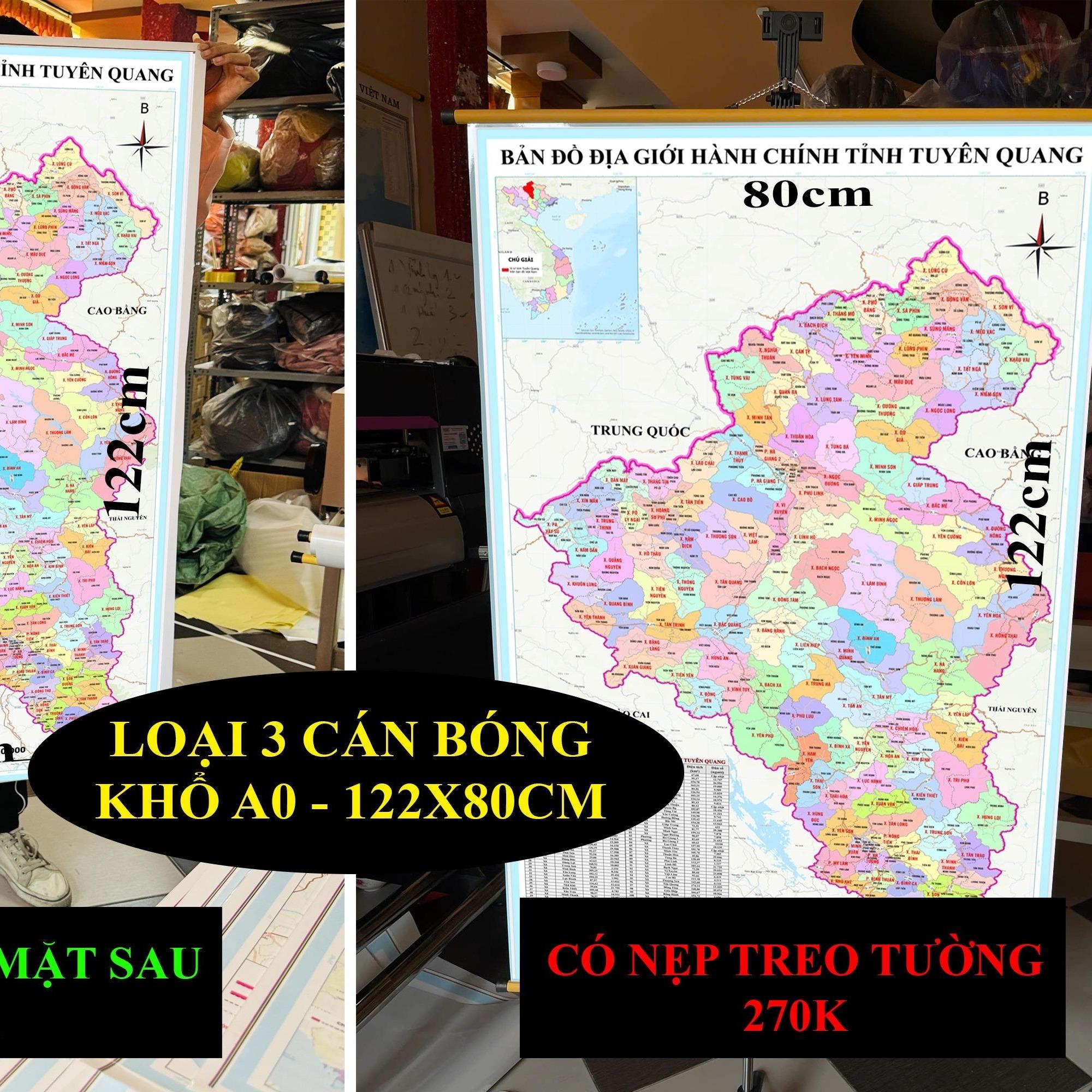 Bản Đồ Tuyên Quang cập nhật 2026 có cả tên xã phường mới và cũ chi tiết